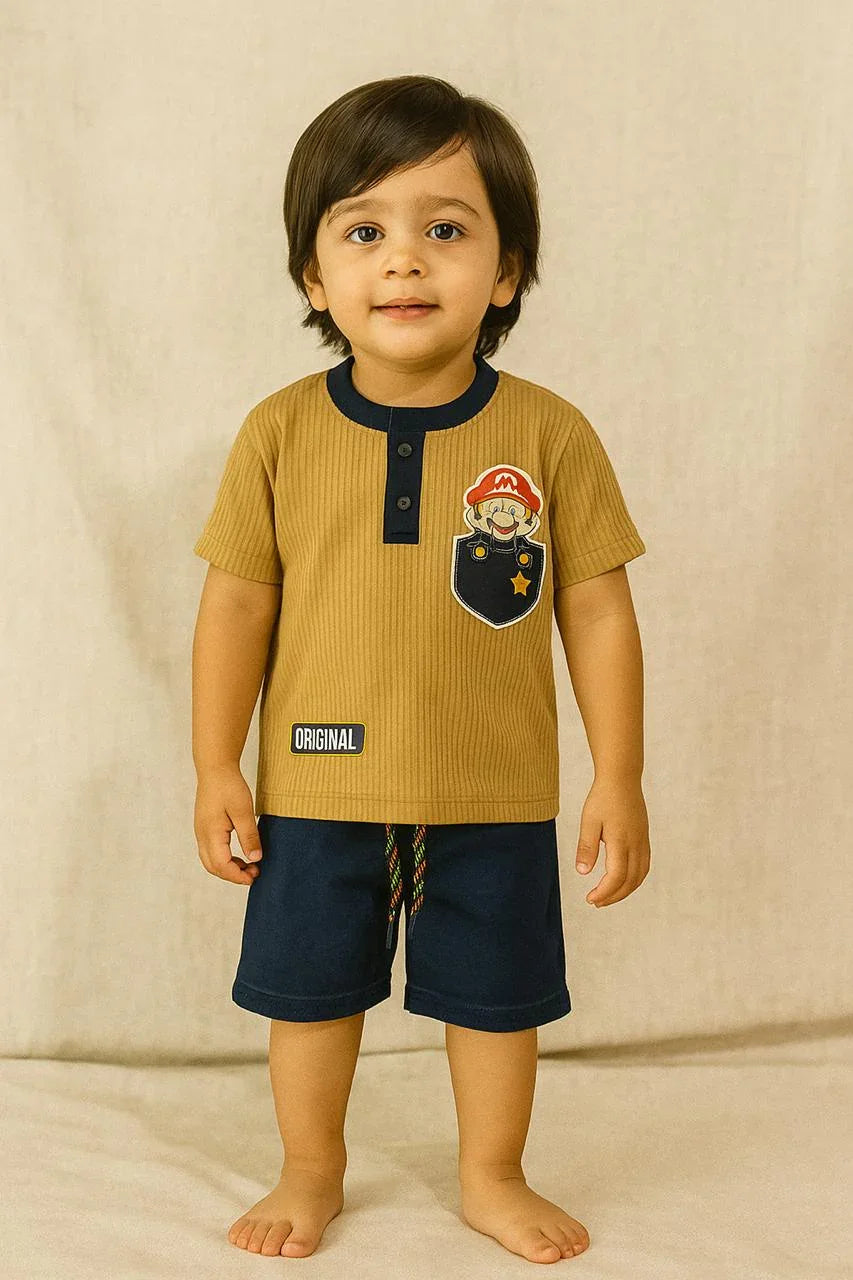 Original Mario-Inspired Toddler Set - My Little Co.