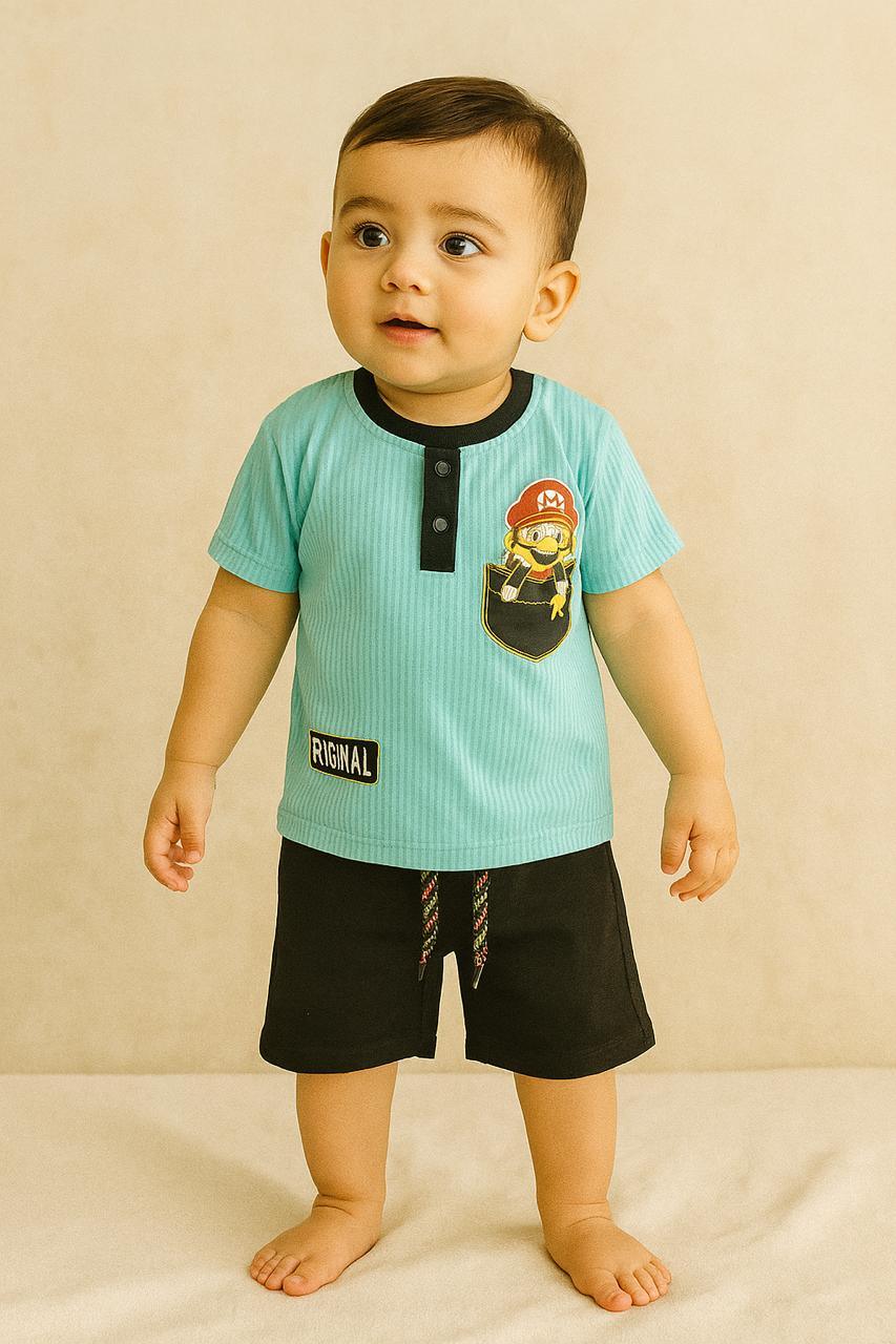 Original Mario-Inspired Toddler Set - My Little Co.
