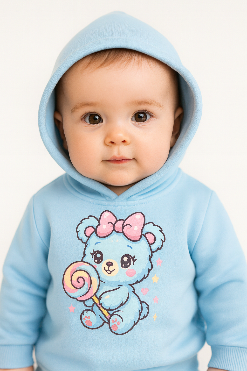 toddler hoodie 2 years sky color soft fleece