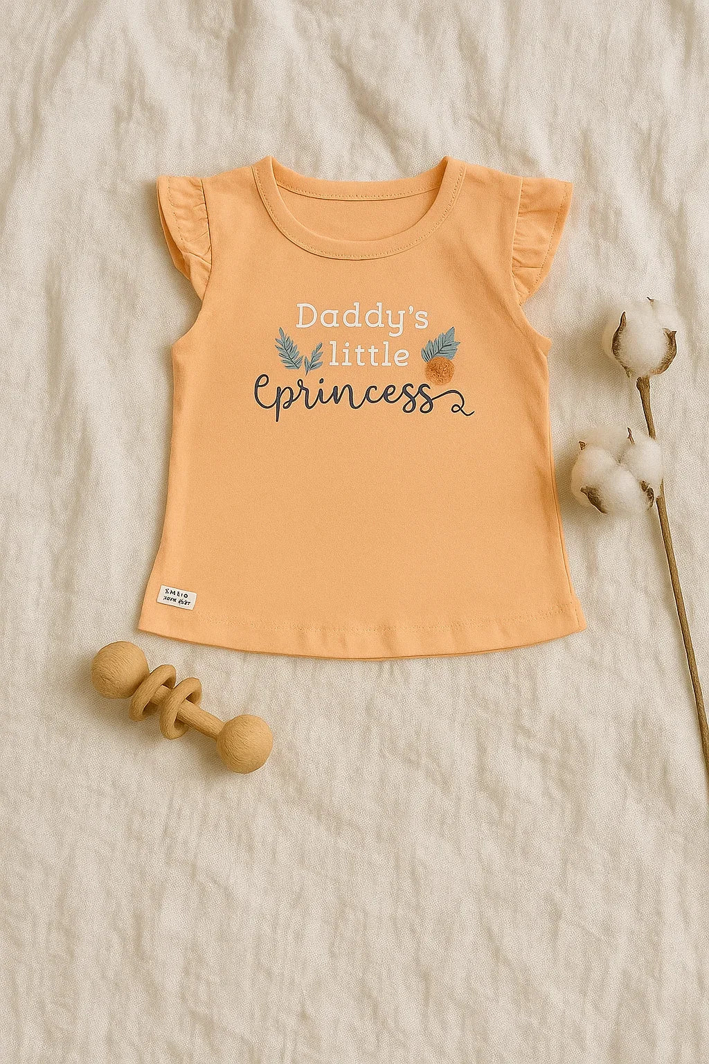 Daddy’s Little Princess T-Shirt & Floral Shorts Set for Baby Girls - My Little Co.