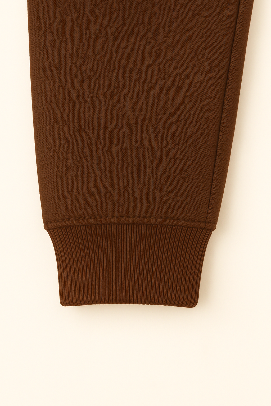 Brown cotton fleece kids lower – soft cozy jogger