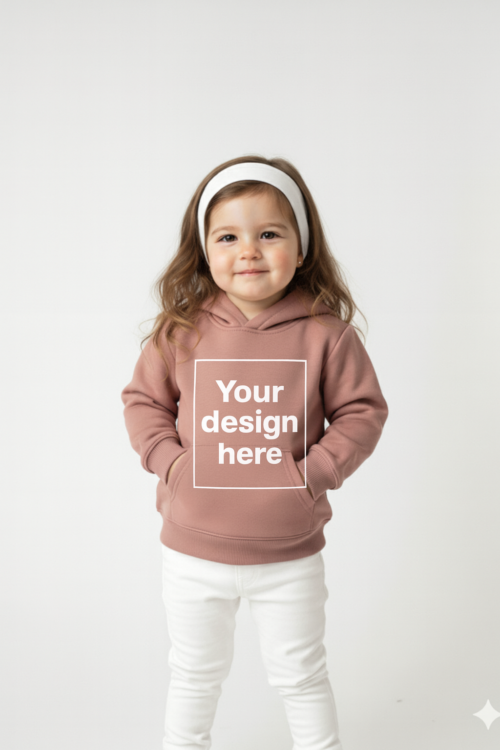 Peach Custom Print Hoodie Sweatshirt with Front Pockets – My Little Co. My Little Co.