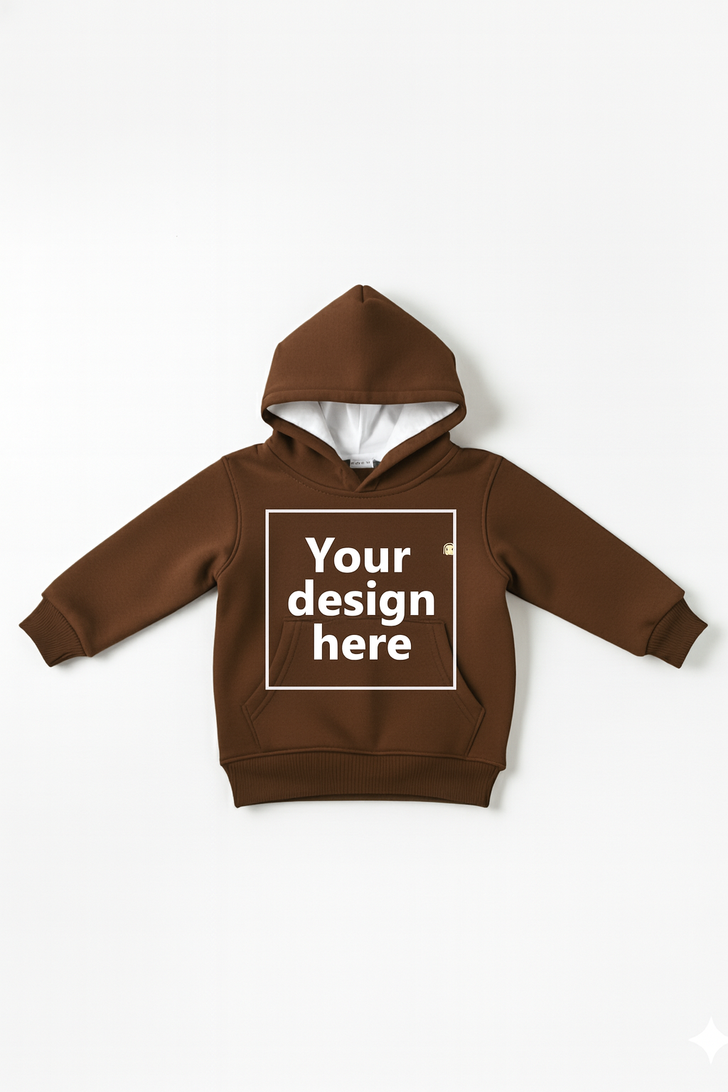 Brown Custom Print Hoodie Sweatshirt with Front Pockets – My Little Co. My Little Co.
