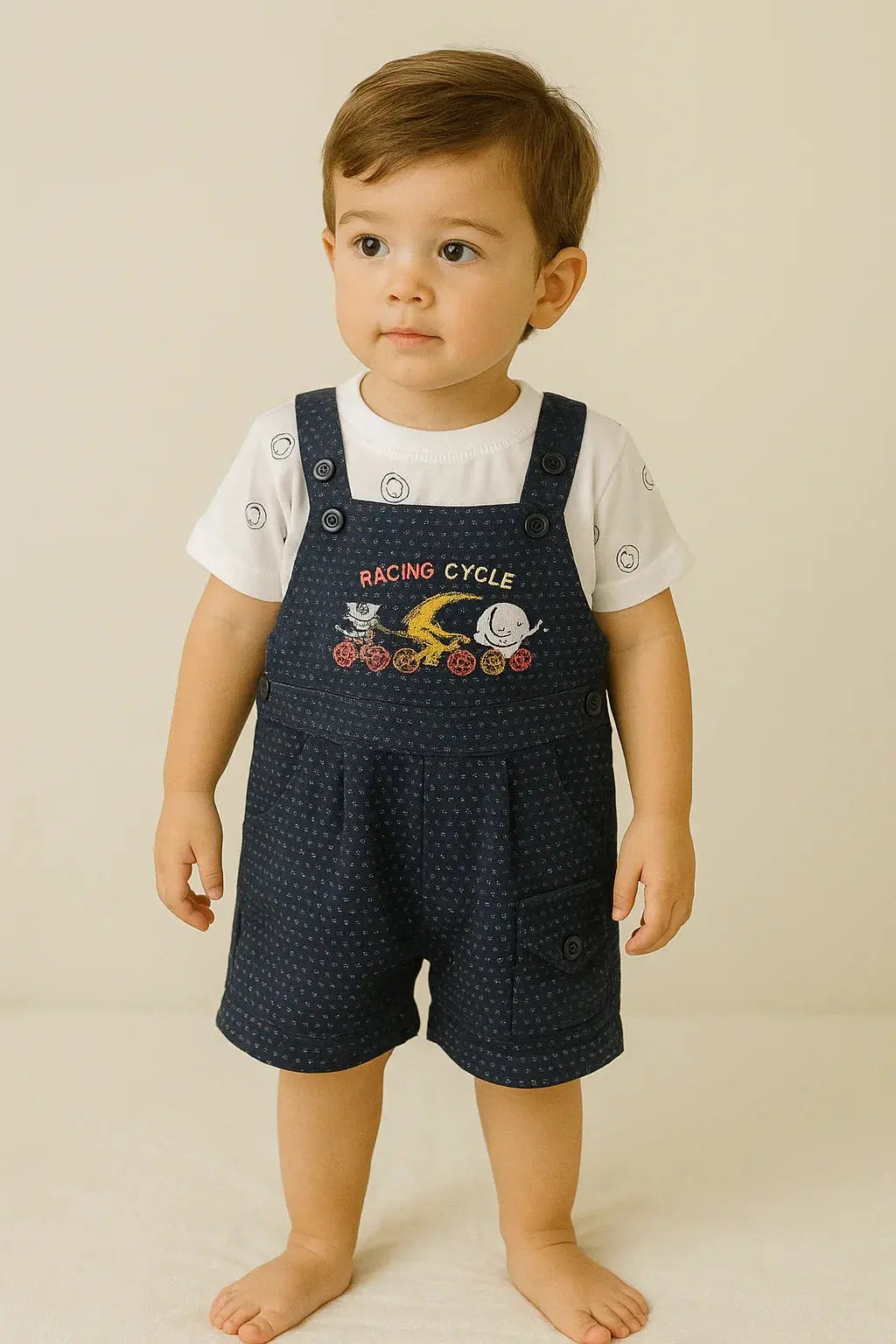 Polka Dot Dungaree Set - My Little Co.