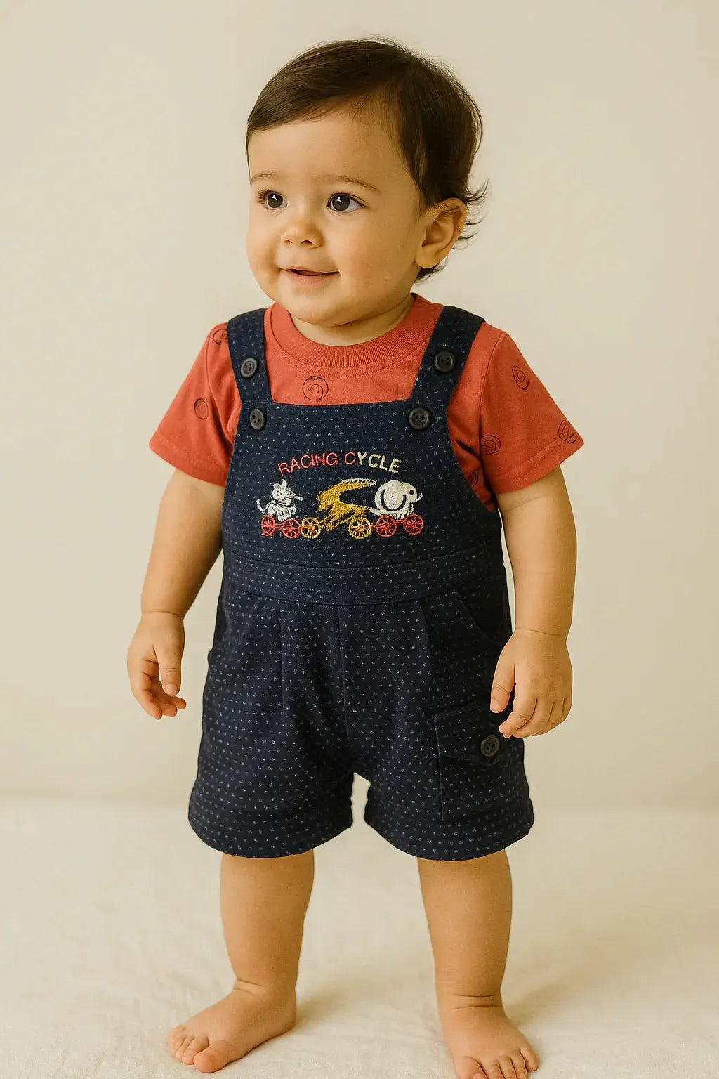 Polka Dot Dungaree Set - My Little Co.
