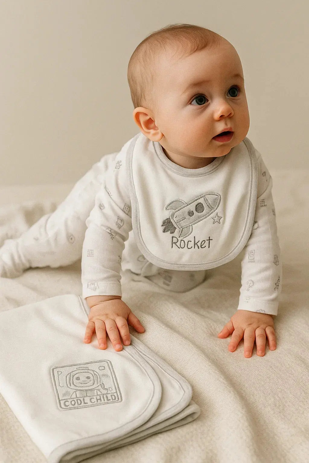 Newborn 4-Piece Clothing Set – Jumper, Romper, Blanket & Bib - My Little Co.
