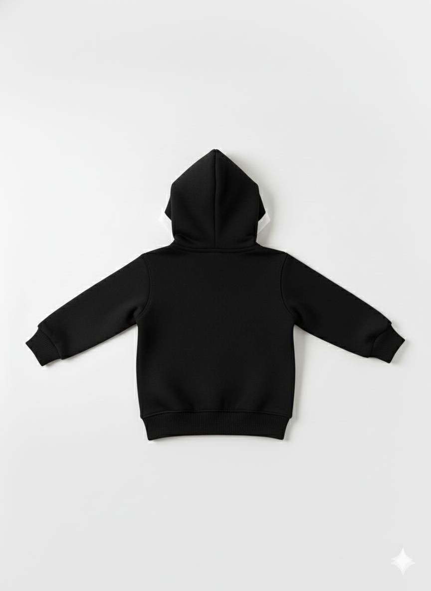 Black Kids Pullover Hoodie for Everyday Wear My Little Co.