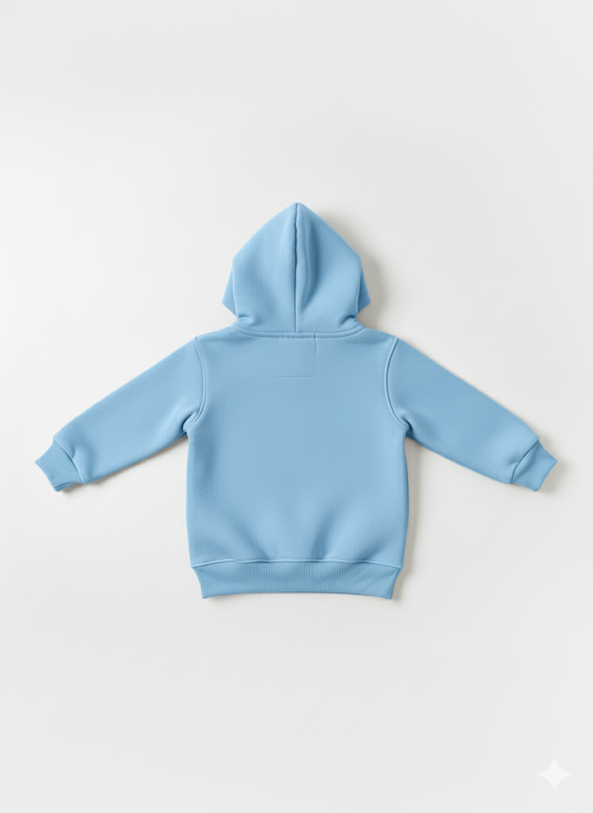 Sky blue Baby Hoodie with Cartoon Mickey Print – Cute Toddler Pullover My Little Co.