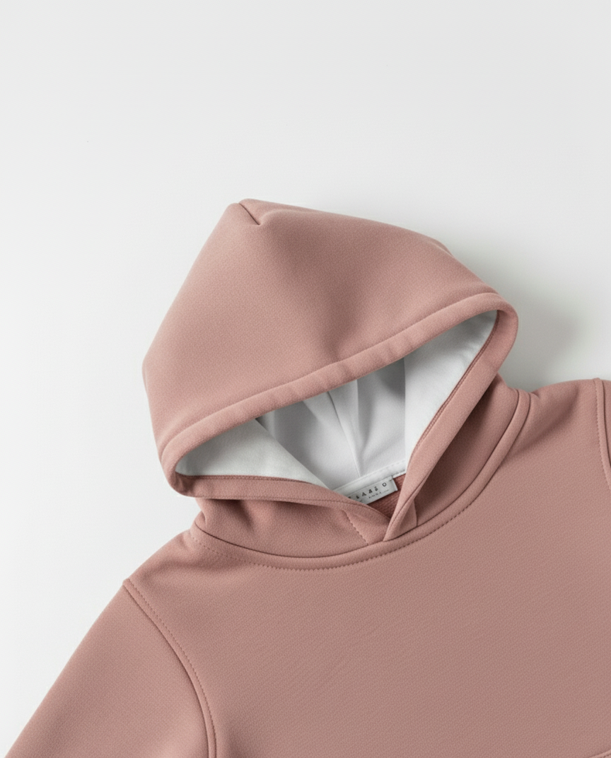 Peach Hoodie Sweatshirt with Side Pockets – My Little Co. My Little Co.