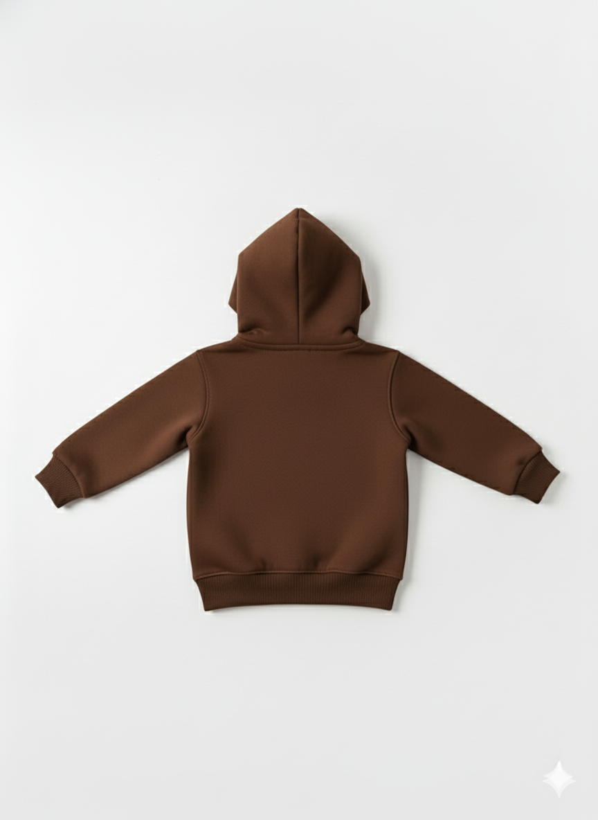 Brown Kids Pullover Hoodie for Everyday Wear (Copy) My Little Co.