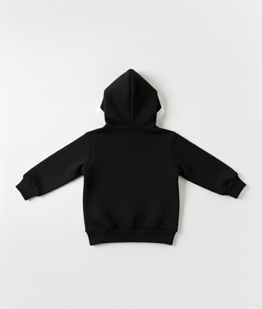 Black hoodie on a white background