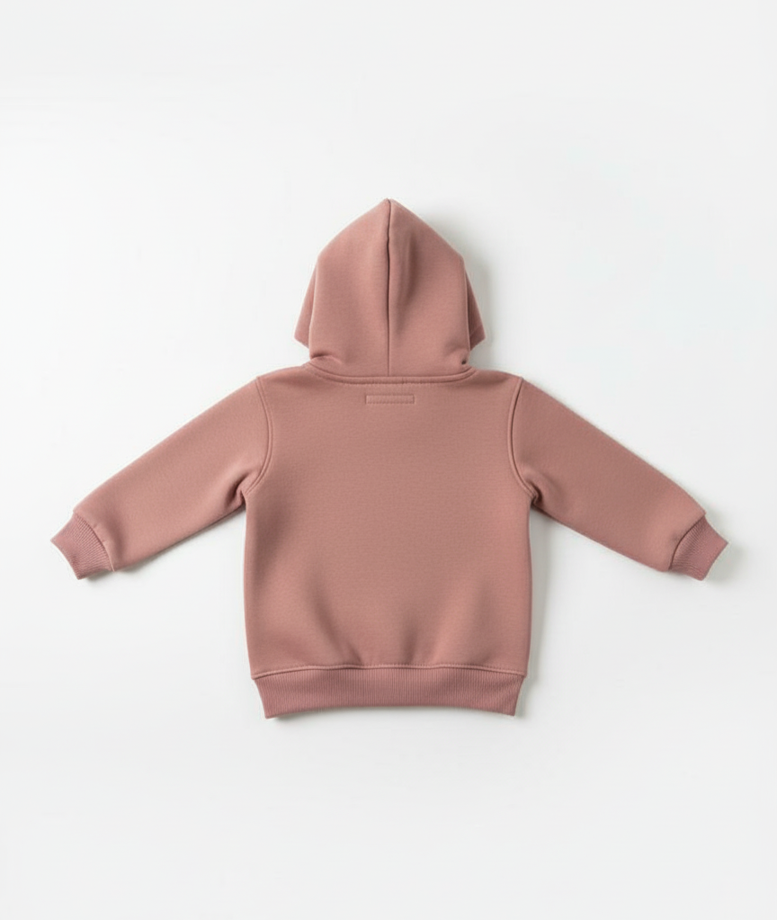 Peach Hoodie Sweatshirt with Side Pockets – My Little Co. My Little Co.