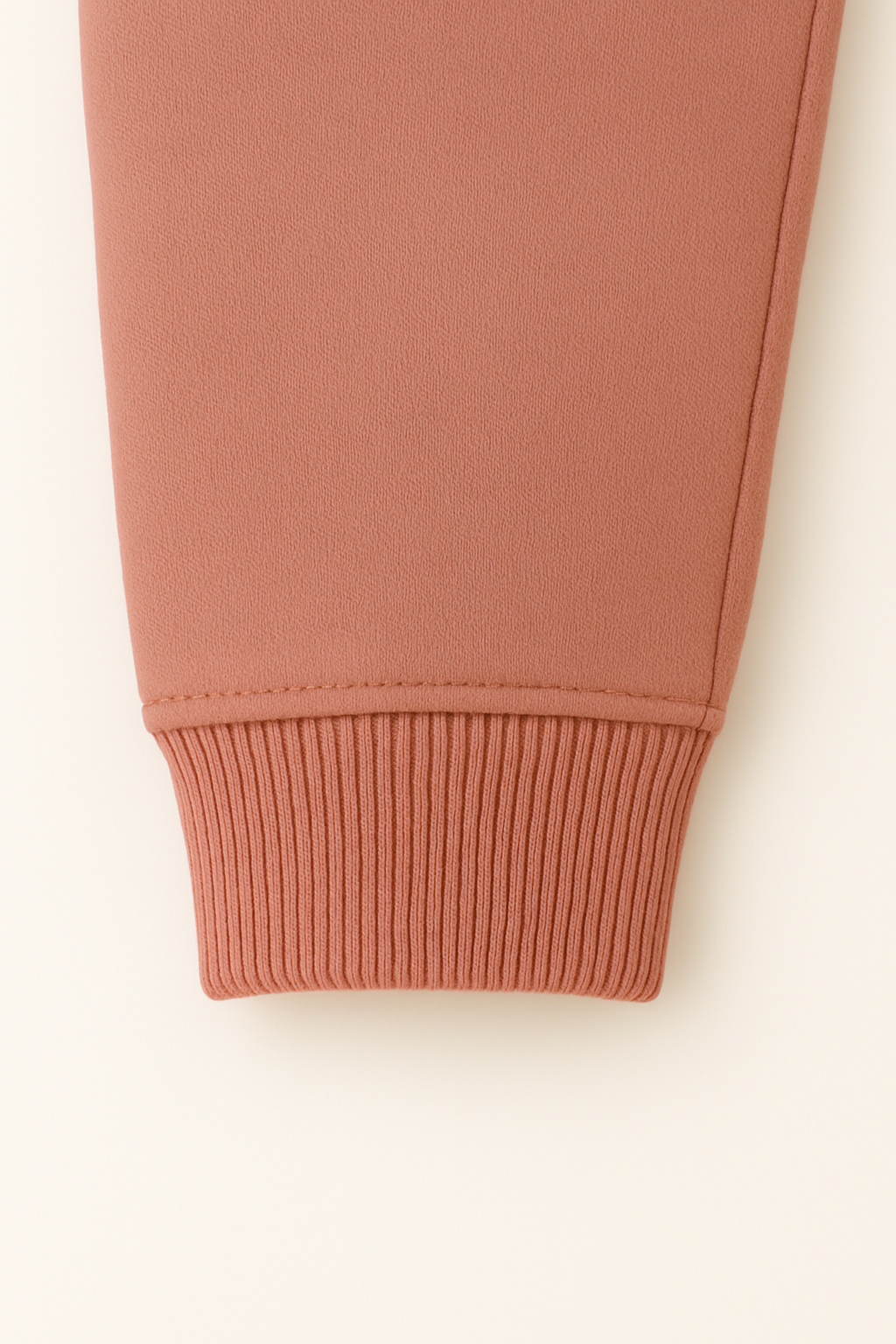Peach cotton fleece kids lower – soft cozy jogger