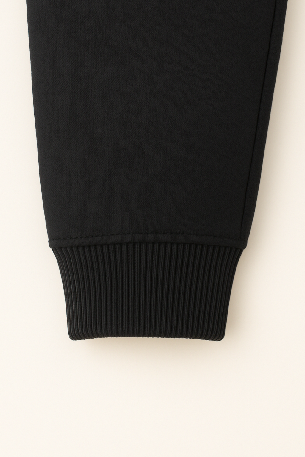 Plain black kids lower – soft cotton fleece winterwear
