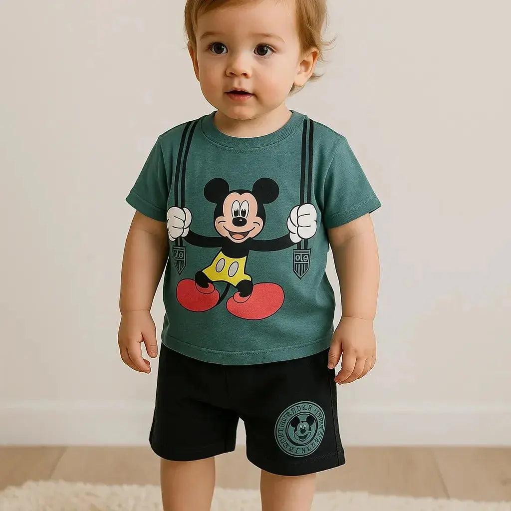 Mickey Mouse T-Shirt & Shorts Set - My Little Co.
