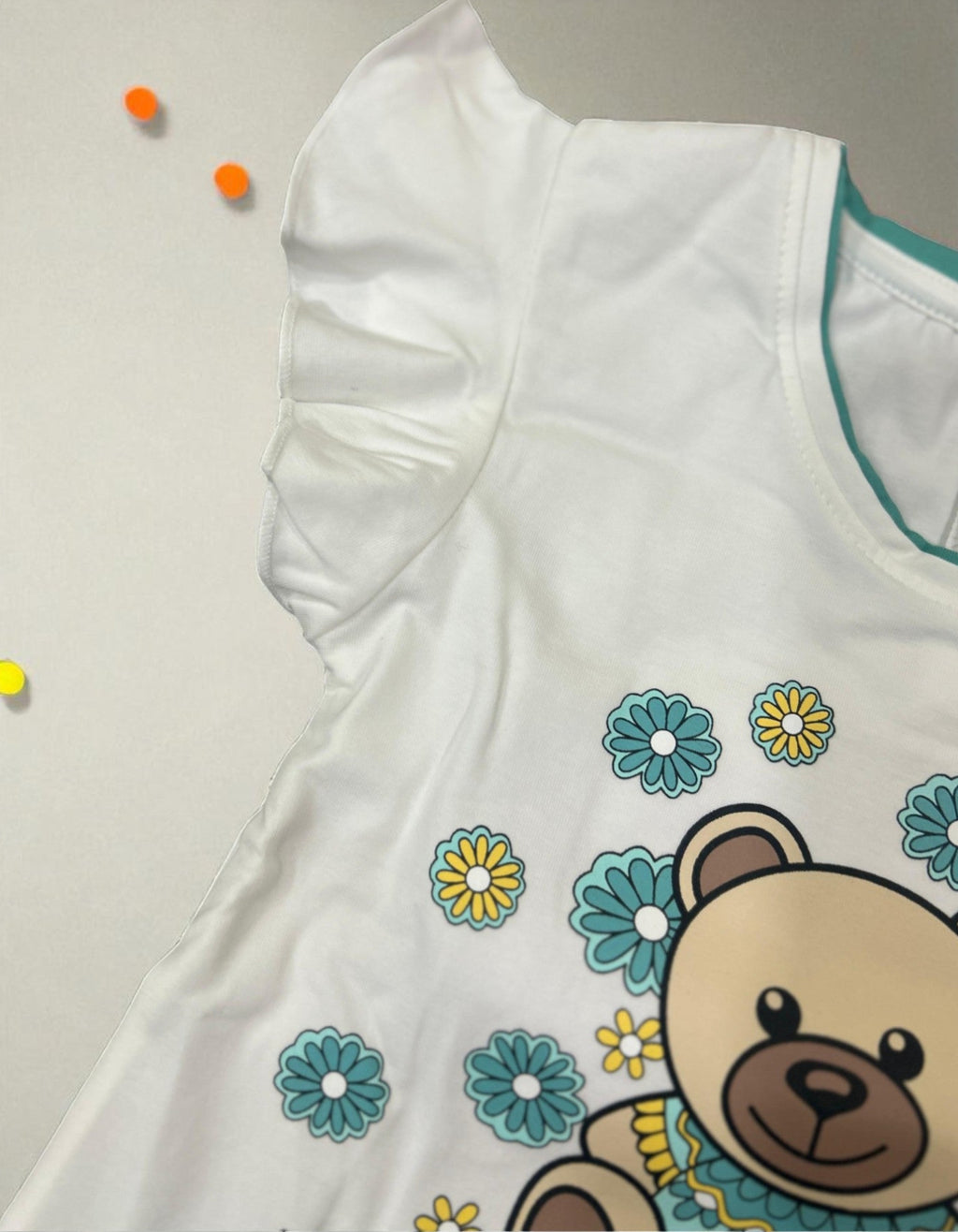 Hawaiian Bear Toddler Girl Outfit Set – Top & Floral Pants - My Little Co.