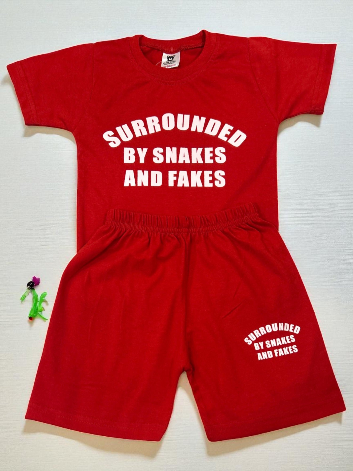 Bold Statement Baby Co-ord Set – “Surrounded by Snakes and Fakes" - My Little Co.
