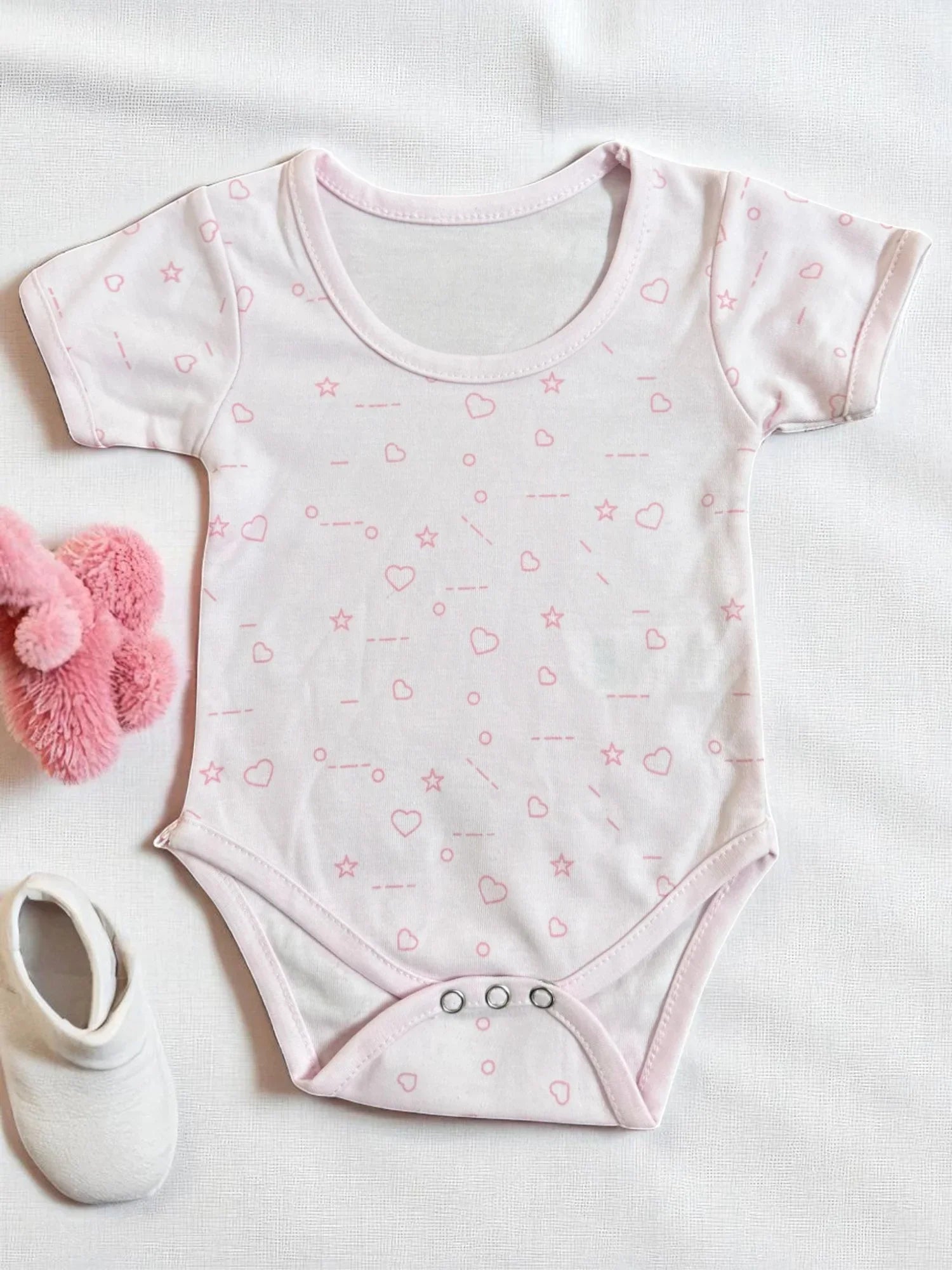 Newborn White 4-Piece Set – Romper, T-shirt, Blanket & Bib - My Little Co.