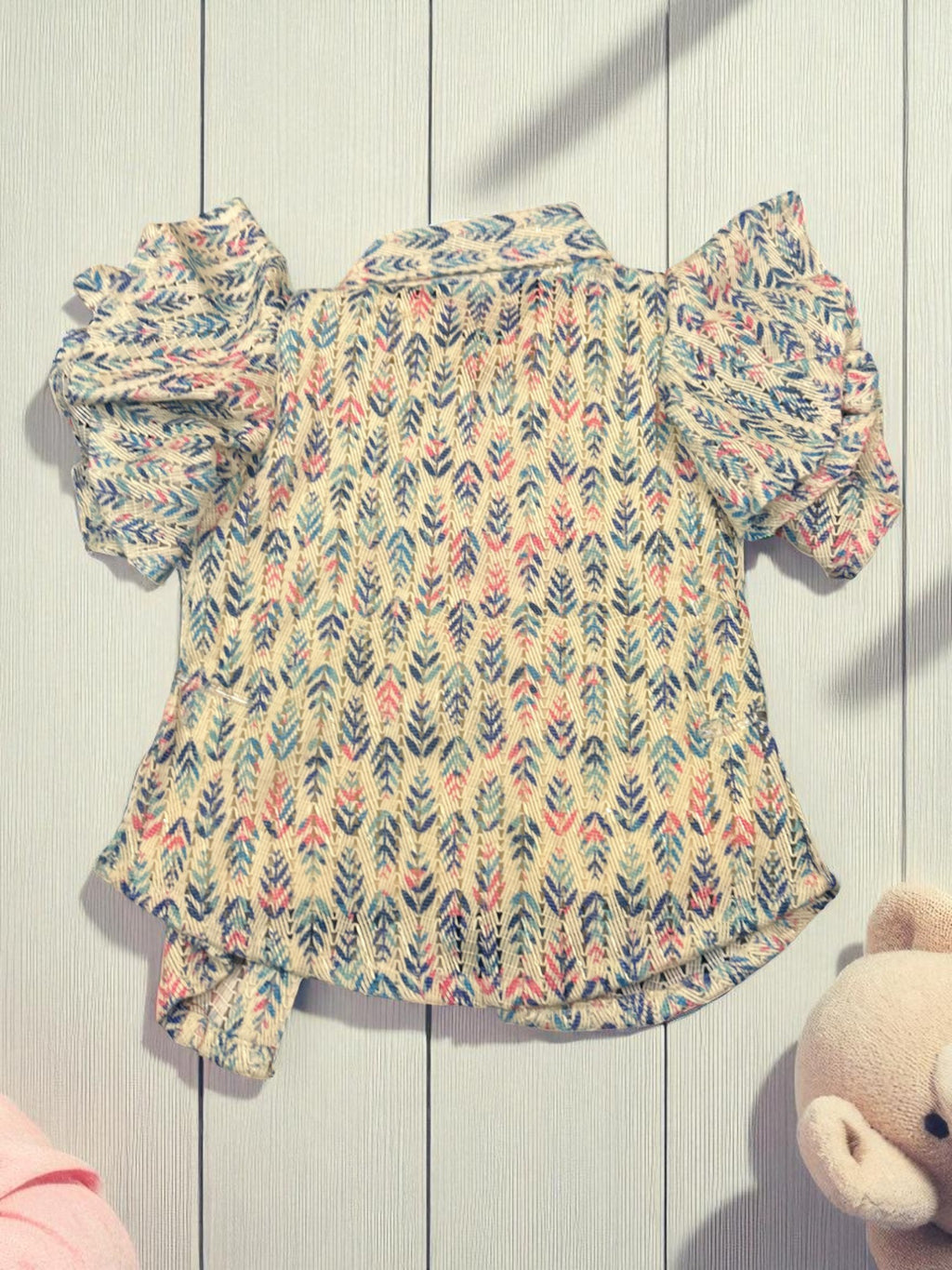 "Be Kind" Summer Shirt & Denim Shorts Set for Girls – 3-Piece Casual Outfit - My Little Co.