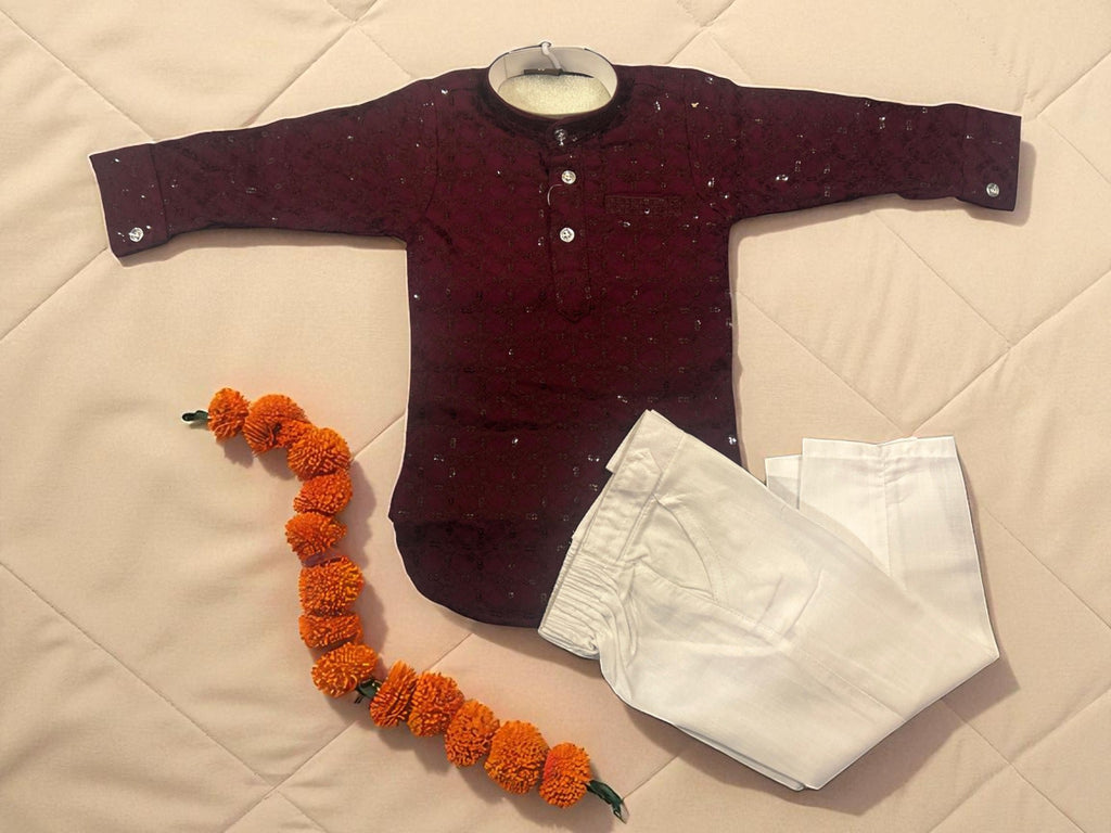 Rakhi Speical Kurta Pajama Set for Boys (1–2 Years) - My Little Co.