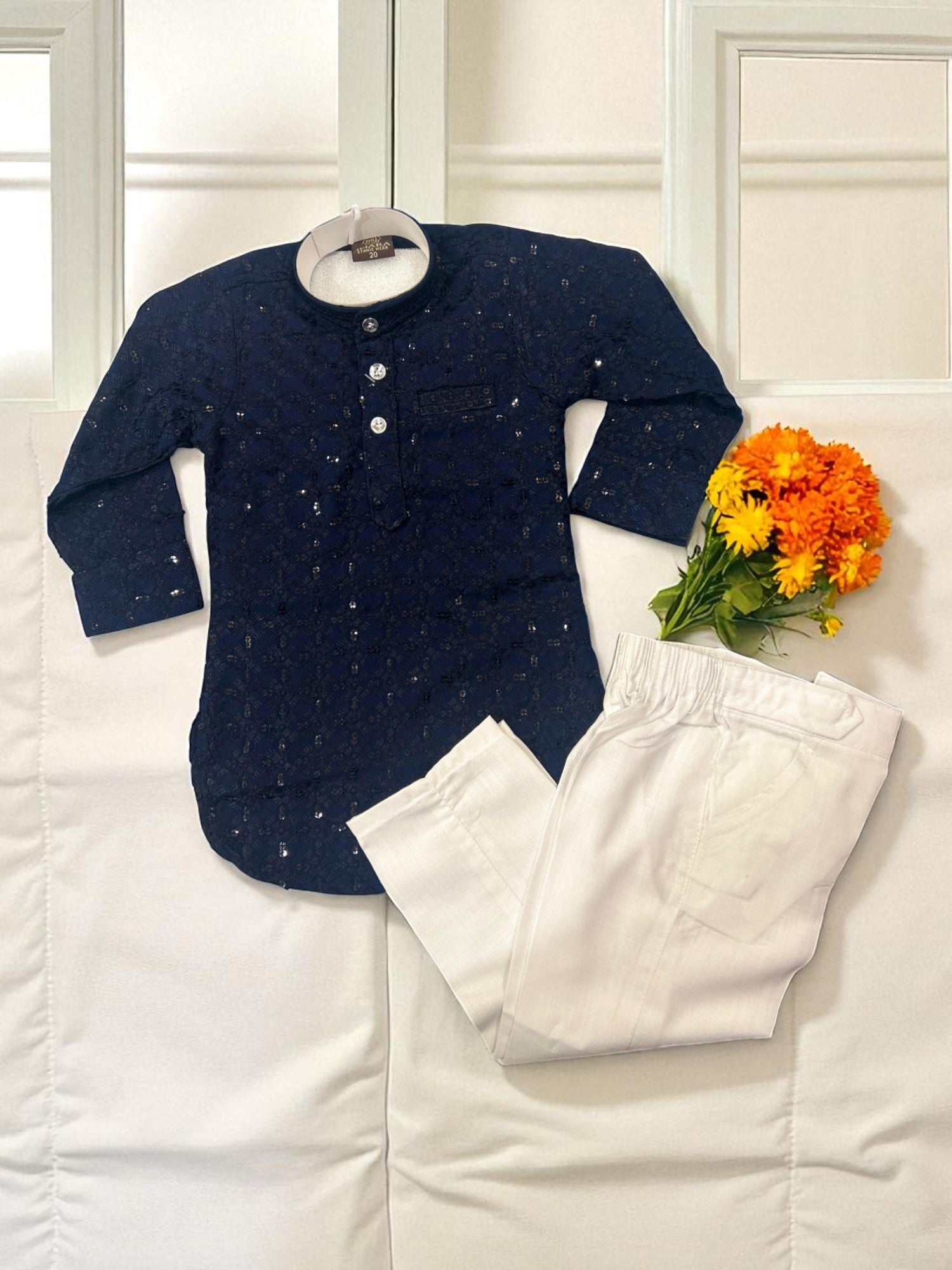 Rakhi Speical Kurta Pajama Set for Boys (1–2 Years) - My Little Co.