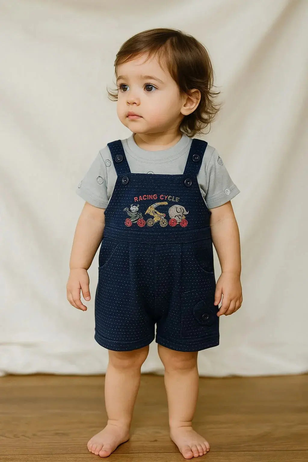 Polka Dot Dungaree Set - My Little Co.