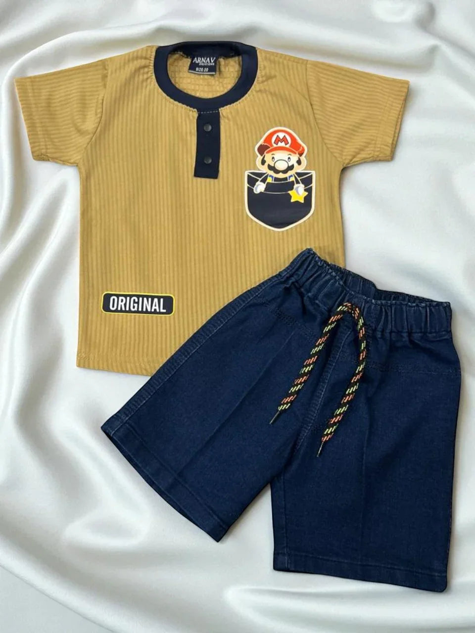Original Mario-Inspired Toddler Set - My Little Co.