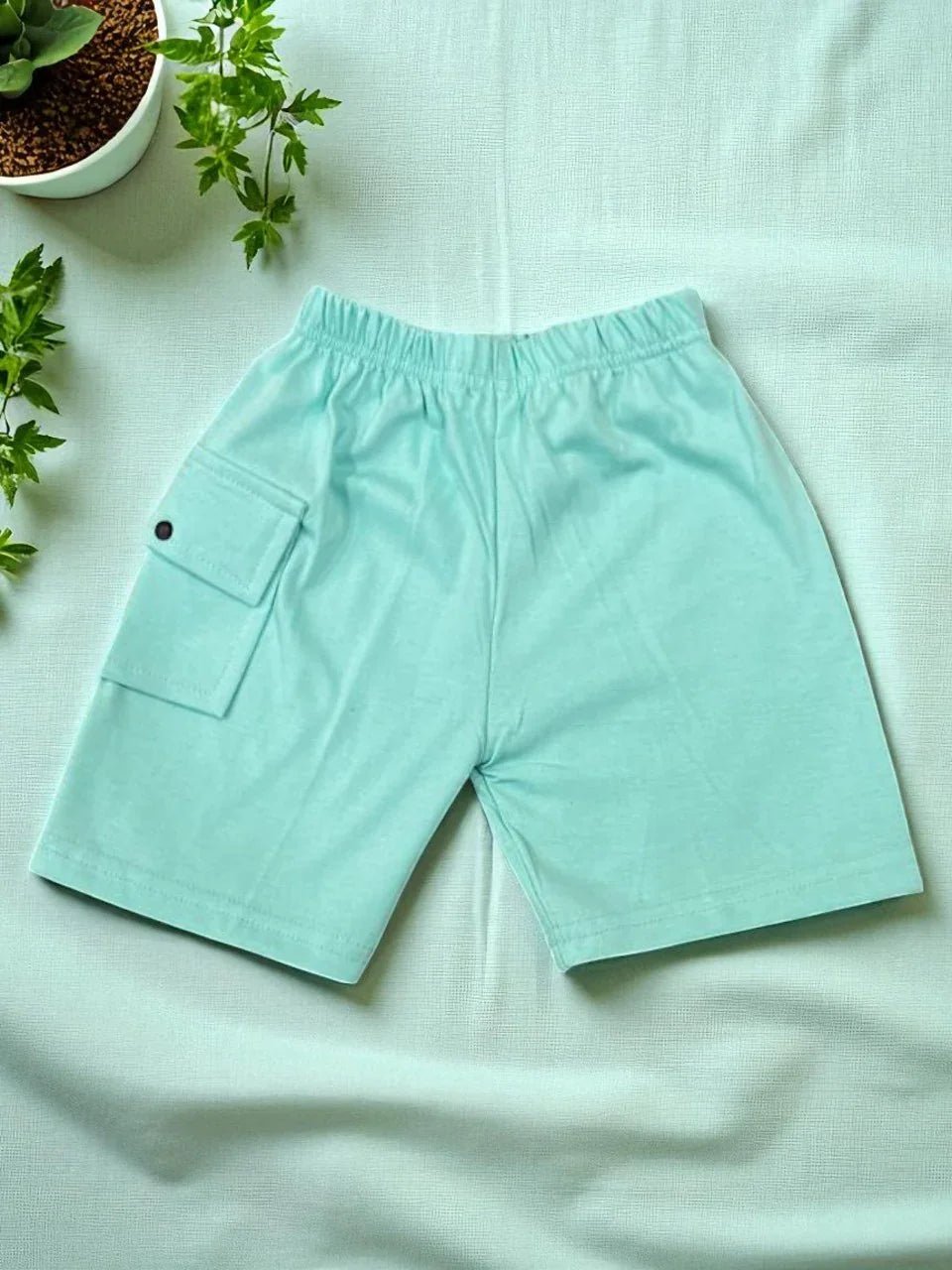 Cute Bear Print Toddler Set – White T-Shirt & Shorts - My Little Co.