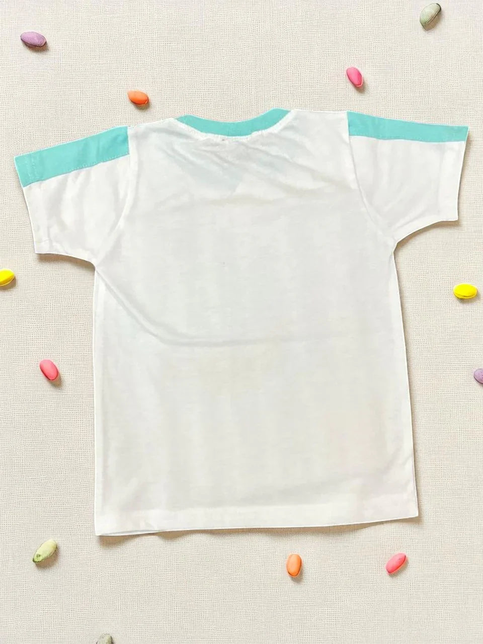 Cute Bear Print Toddler Set – White T-Shirt & Shorts - My Little Co.