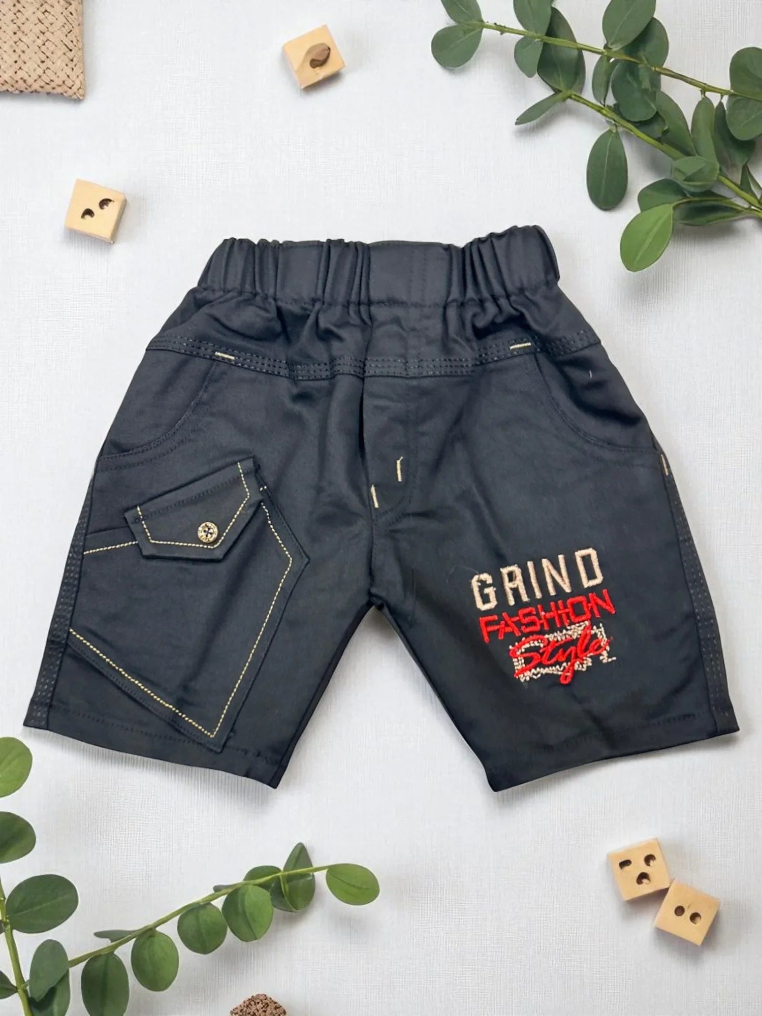 Grind Fashion Style Toddler Outfit Set – T-Shirt & Shorts - My Little Co.