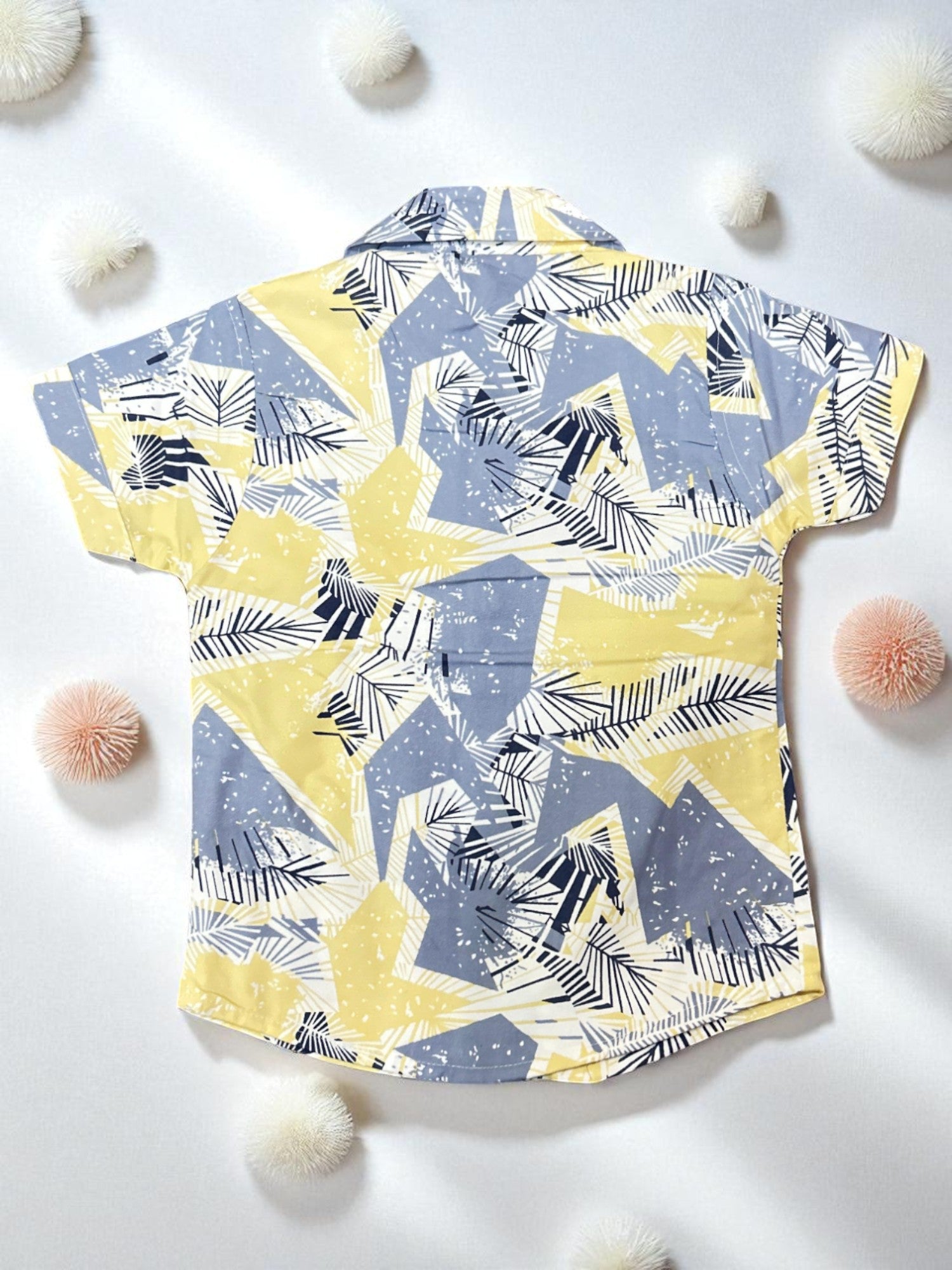 Abstract Leaf Print Toddler Co-ord Set – Shirt & Shorts - My Little Co.