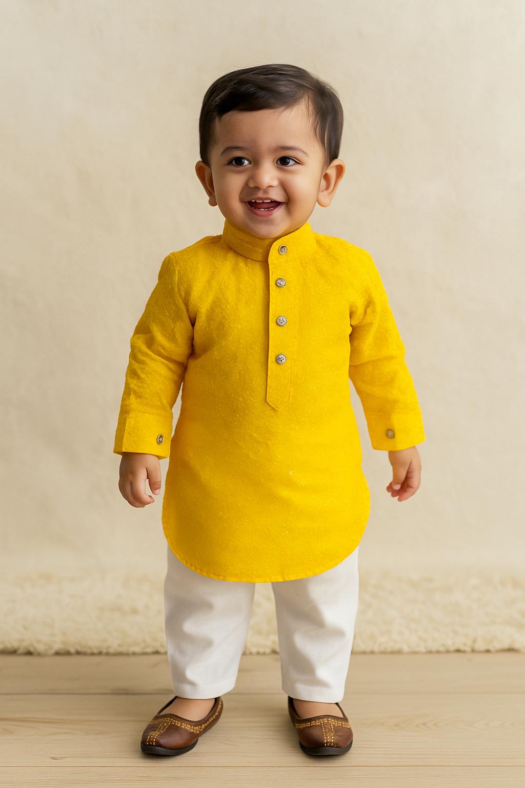 Rakhi Speical Kurta Pajama Set for Boys (1–2 Years) - My Little Co.