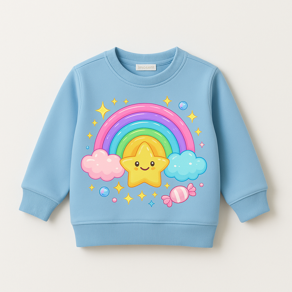 baby boy sky blue sweatshirt 1 year cotton fleece