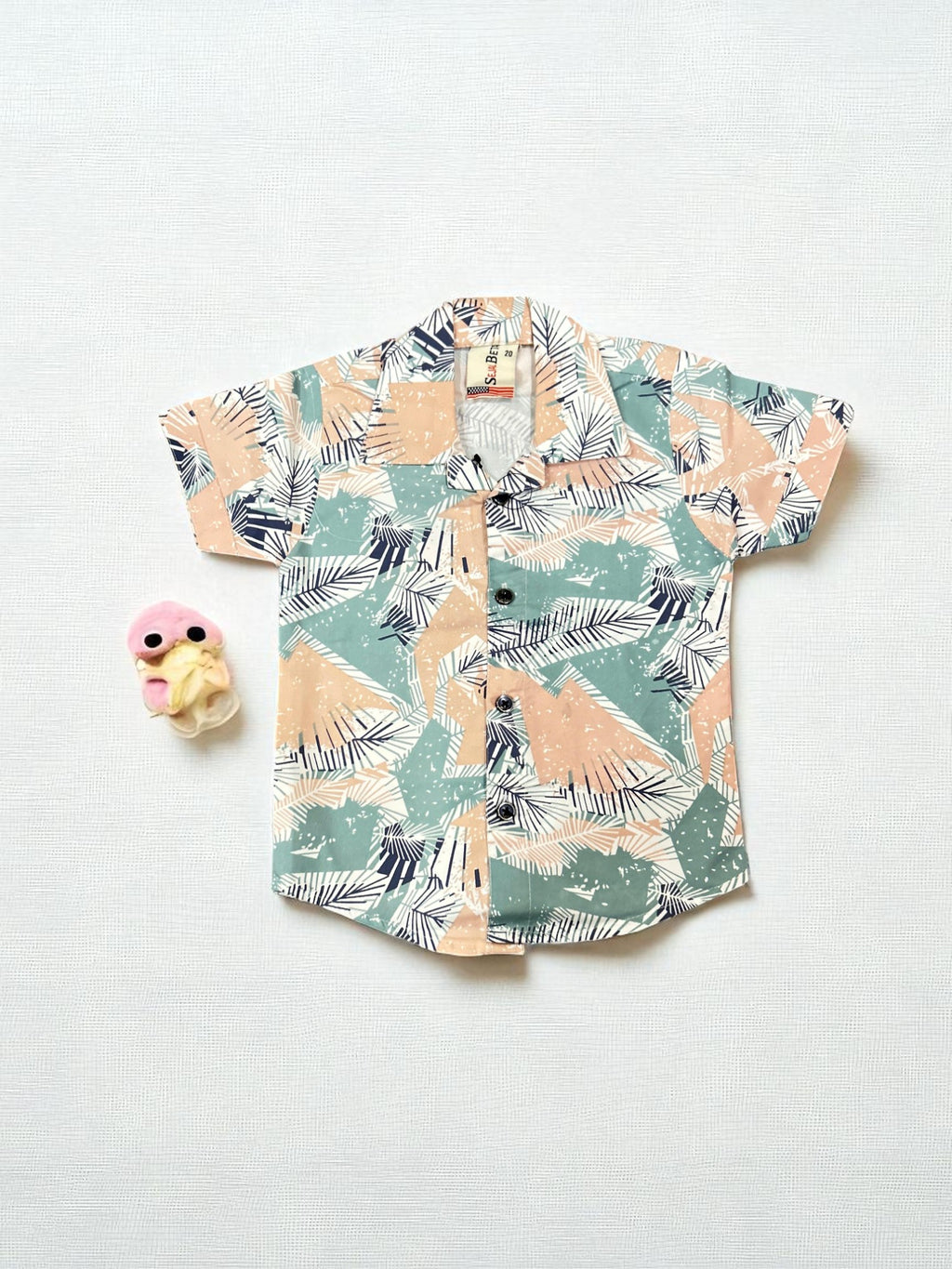 Abstract Leaf Print Toddler Co-ord Set – Shirt & Shorts - My Little Co.