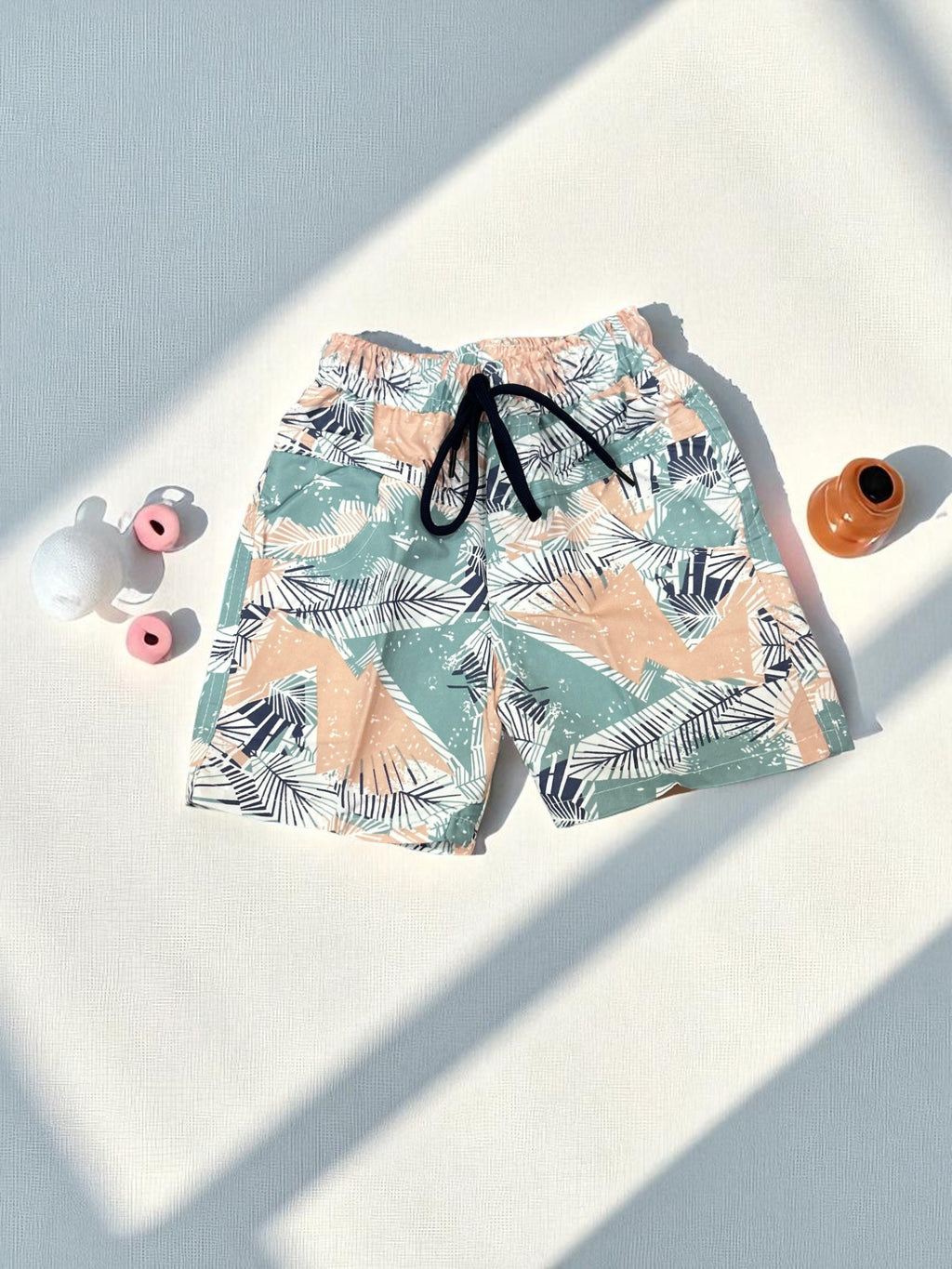 Abstract Leaf Print Toddler Co-ord Set – Shirt & Shorts - My Little Co.