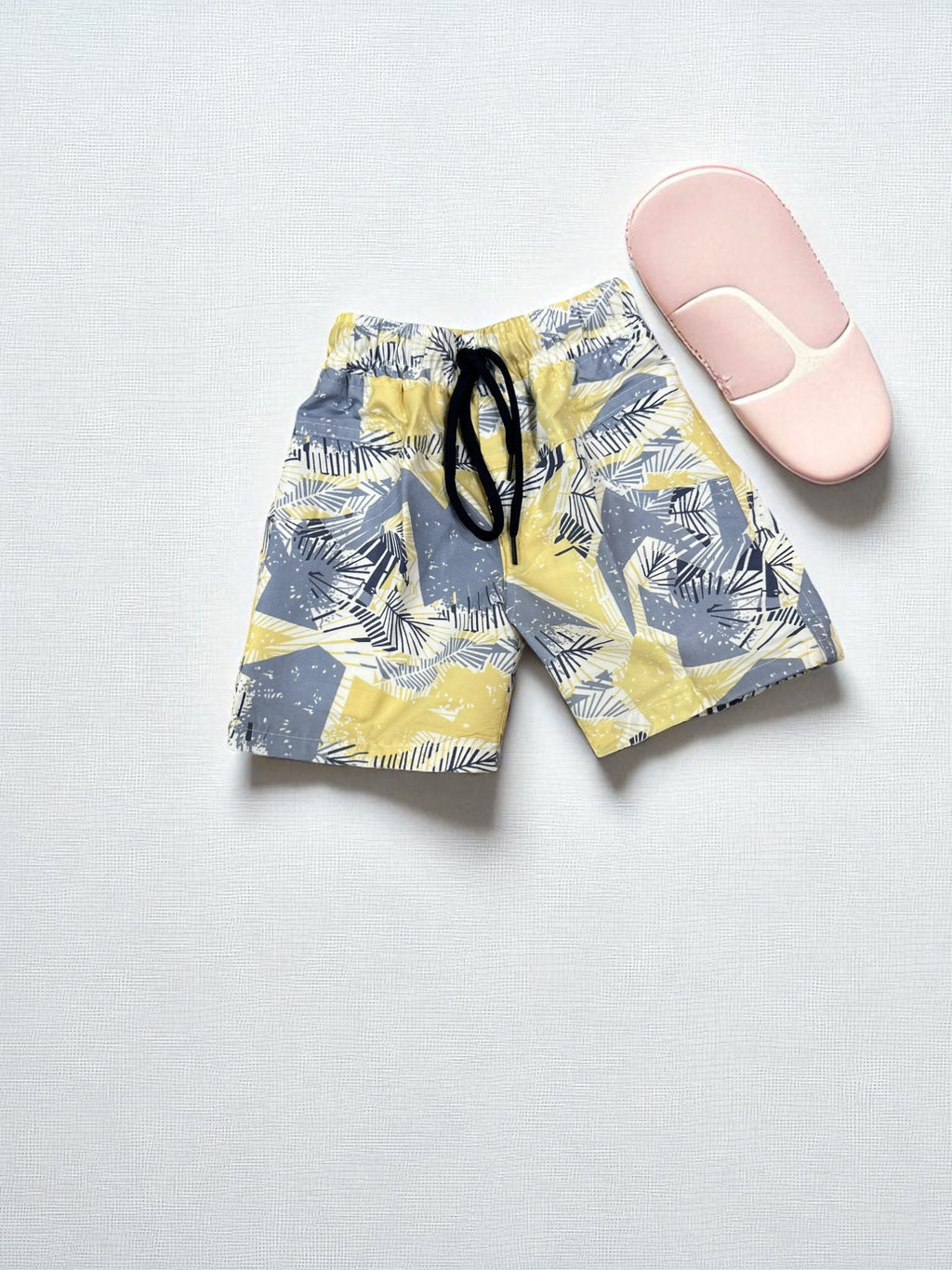 Abstract Leaf Print Toddler Co-ord Set – Shirt & Shorts - My Little Co.