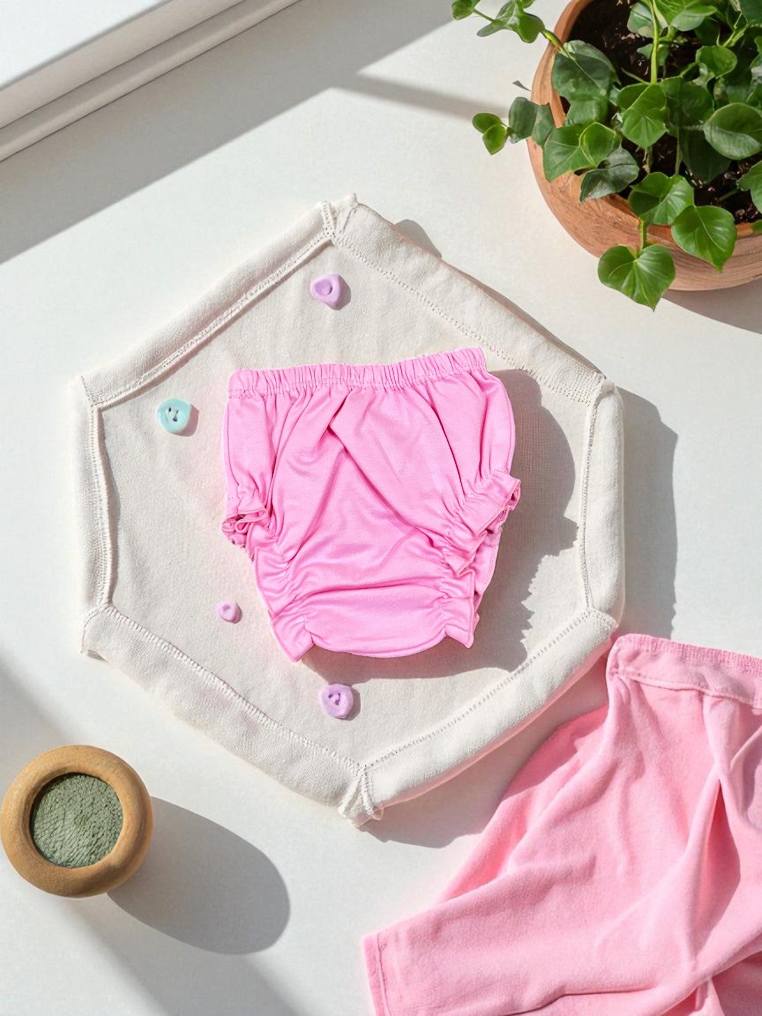 Bunny Face Dungaree Dress & Polka T-Shirt Set for Baby Girls - My Little Co.