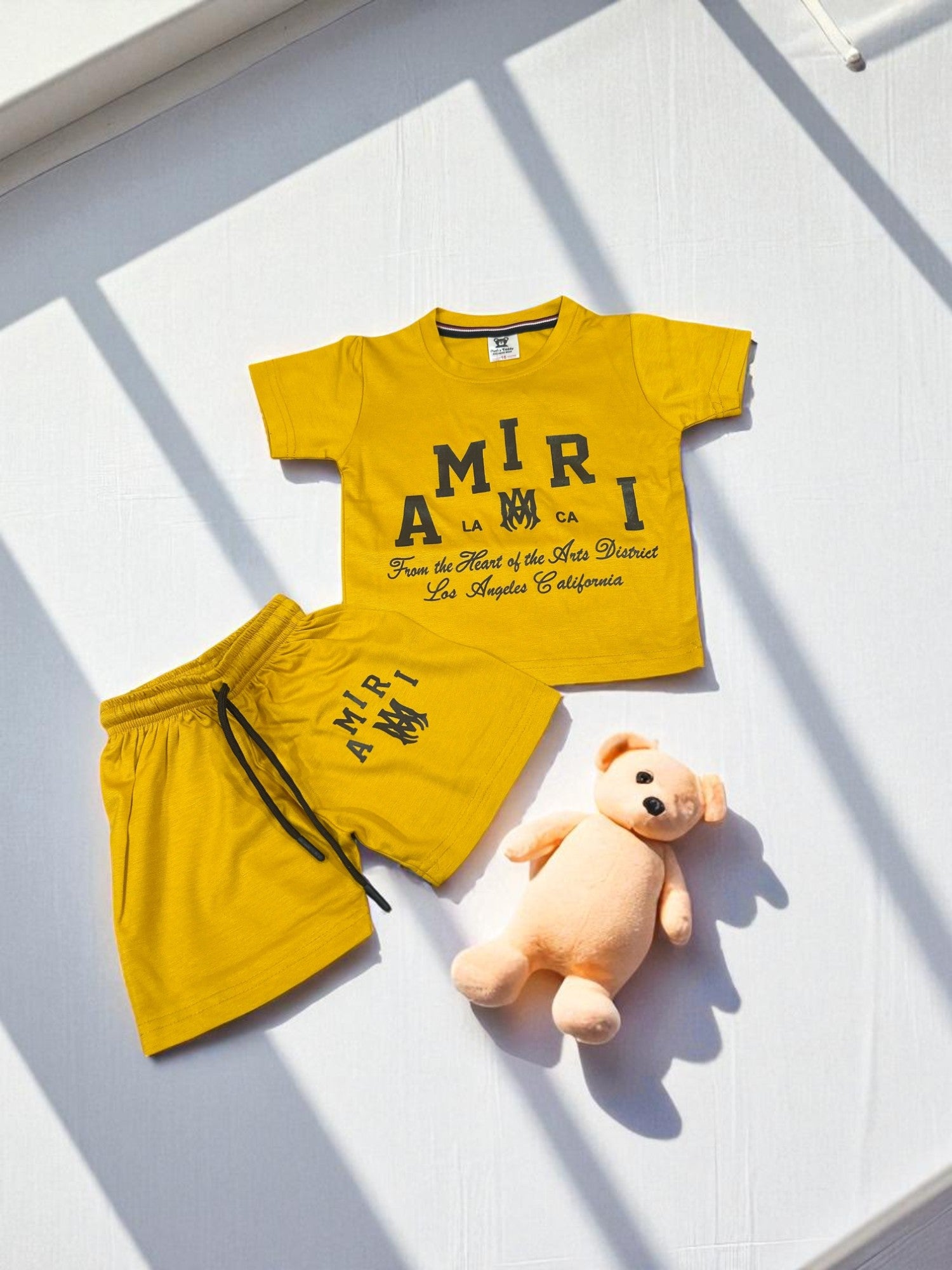 Amiri Graphic T-Shirt & Shorts Co-ord Set for Baby Boys - My Little Co.