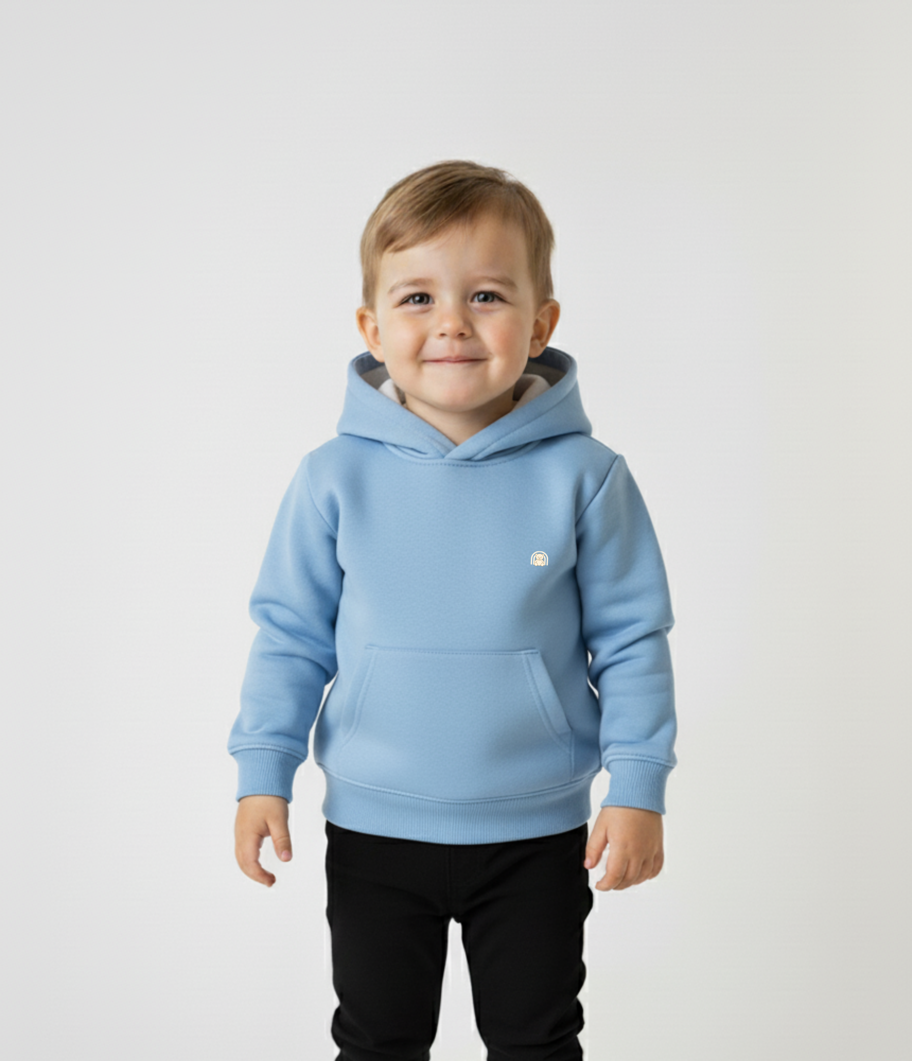 Sky blue Hoodie Sweatshirt with Side Pockets – My Little Co. My Little Co.
