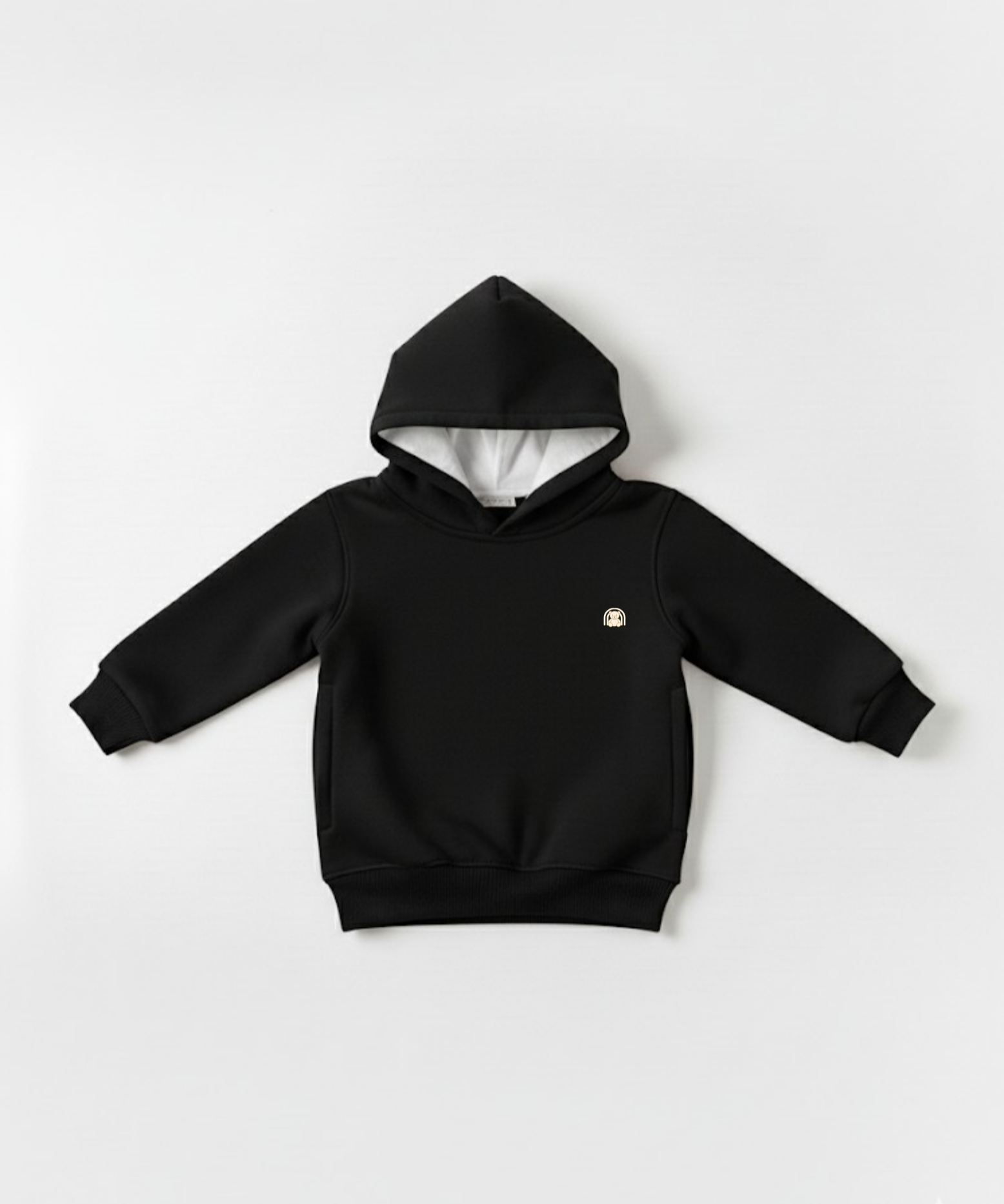Black hoodie on a white background