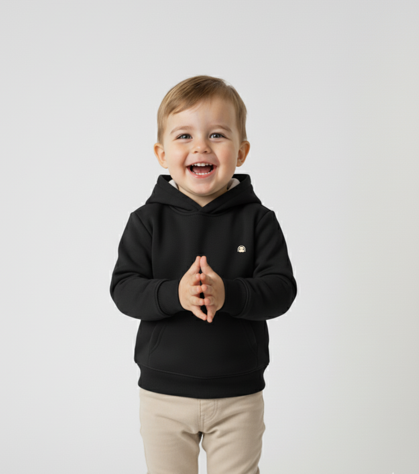 Black Hoodie Sweatshirt with Side Pockets – My Little Co. My Little Co.