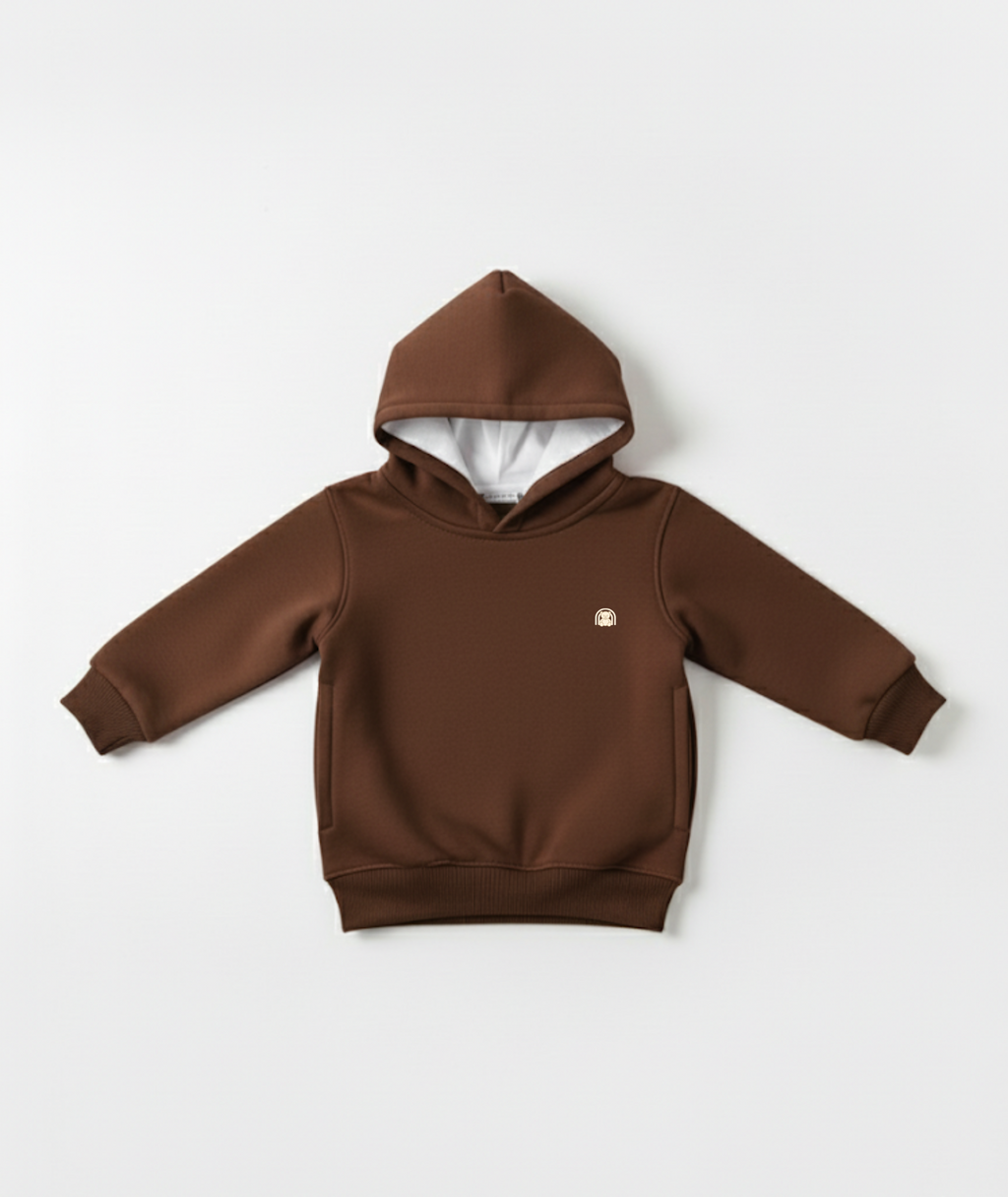 Brown Hoodie Sweatshirt with Side Pockets – My Little Co. (Copy) My Little Co.