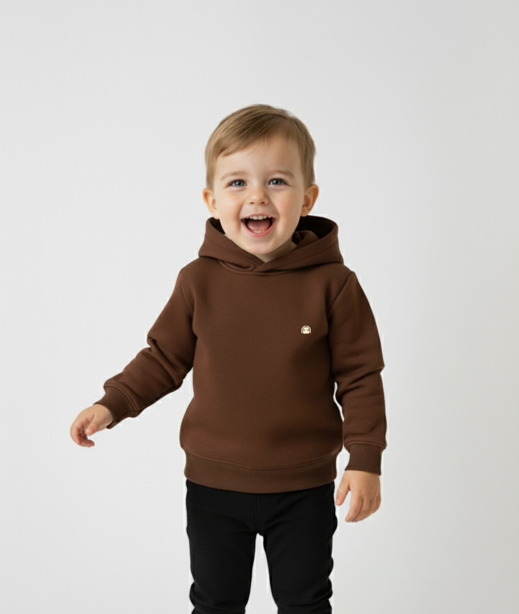 Brown Hoodie Sweatshirt with Side Pockets – My Little Co. My Little Co.