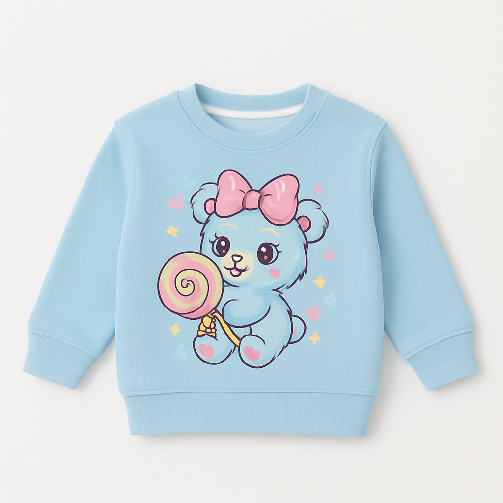 infant sweatshirt hypoallergenic inner lining eco safe dtf print
