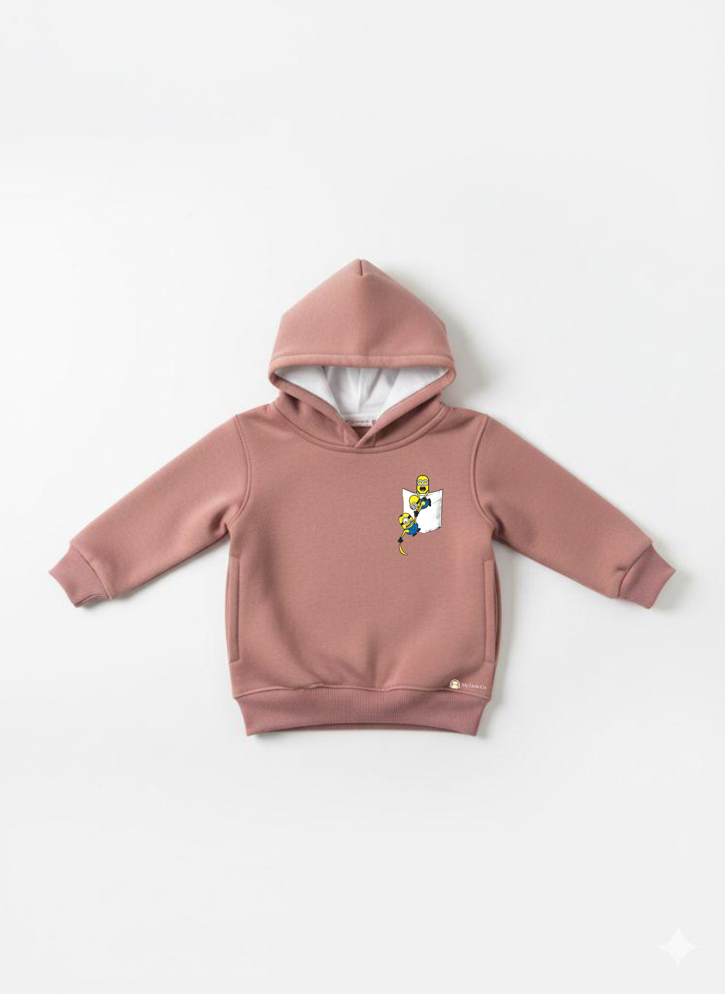 Peach Baby Hoodie with Bart Simpson Print – Pullover for Toddlers My Little Co.
