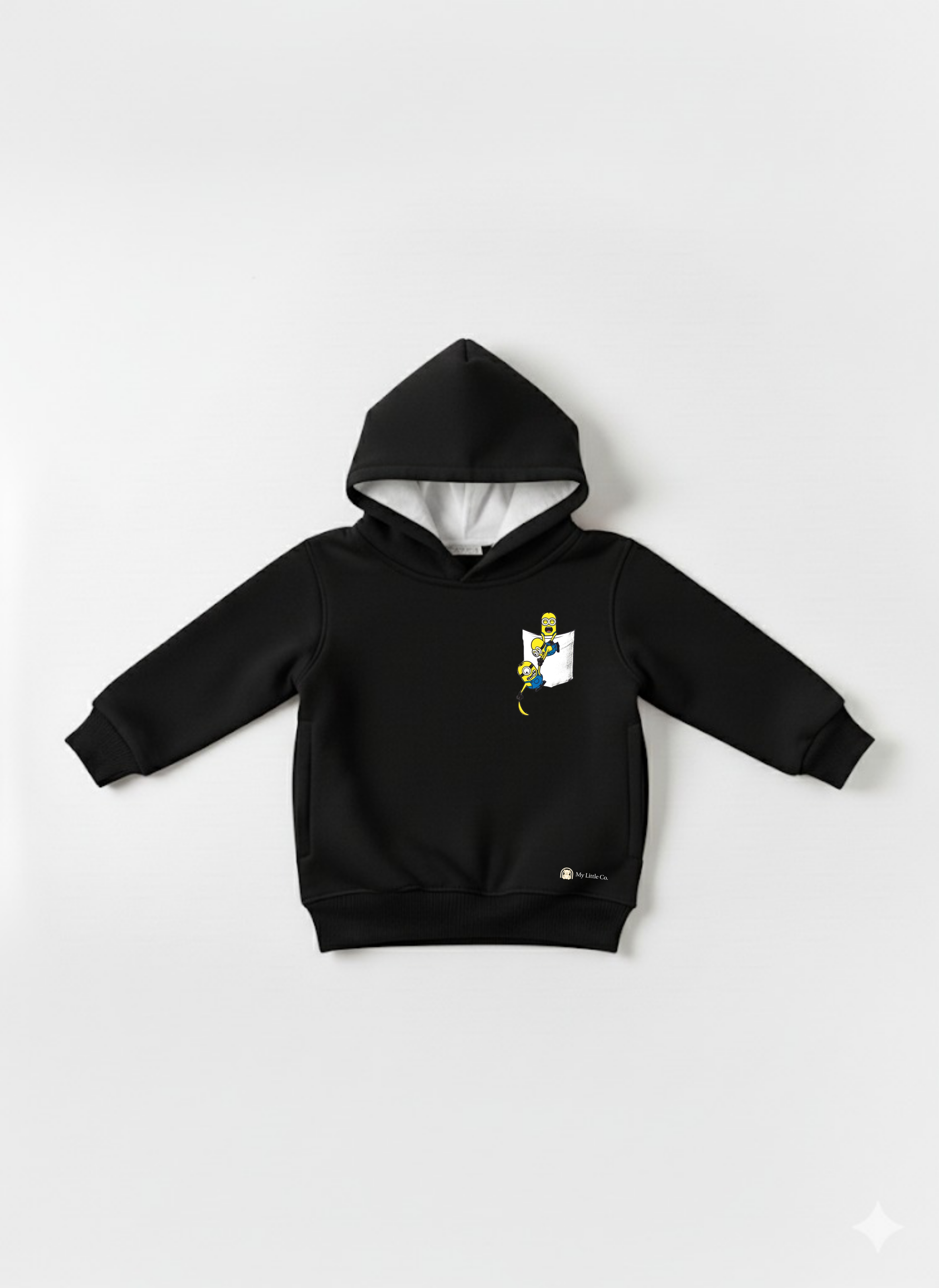 Black Baby Hoodie with Bart Simpson Print – Pullover for Toddlers My Little Co.