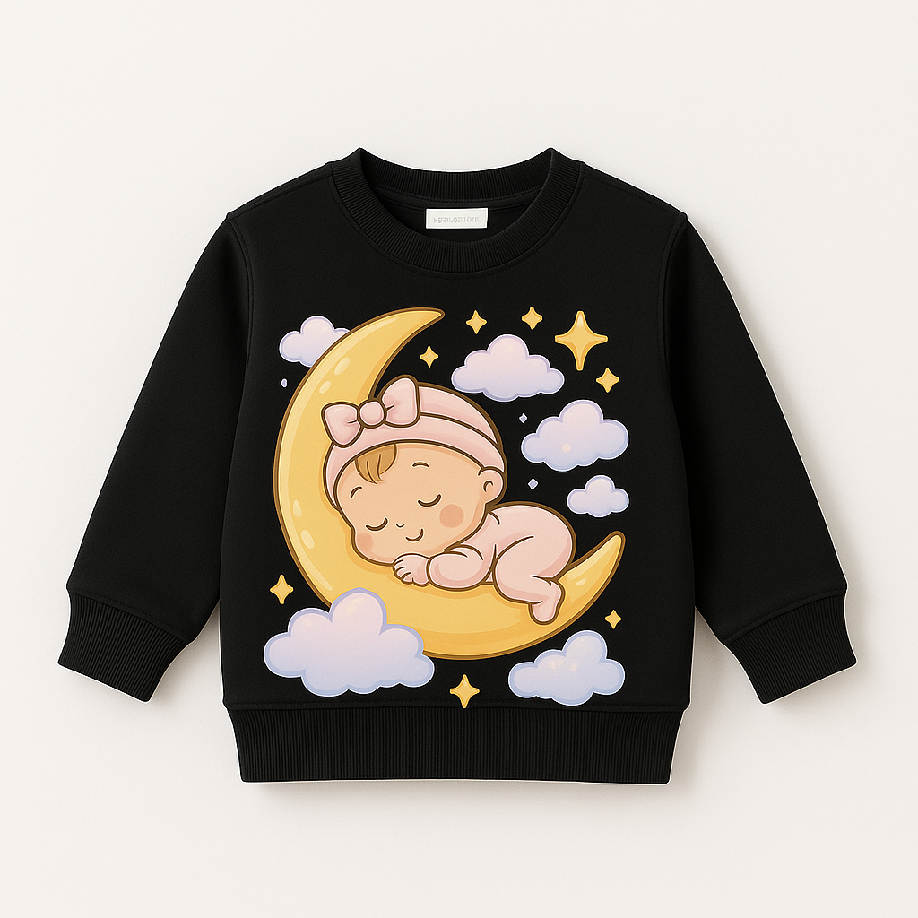 newborn sweatshirt 0–12 months hypoallergenic cotton fleece bio washed