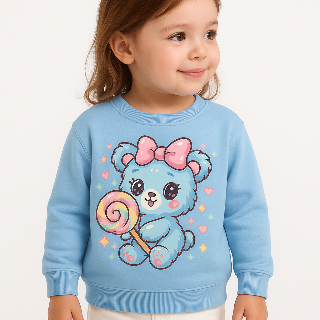 sky blue baby sweatshirt organic cotton fleece my little co