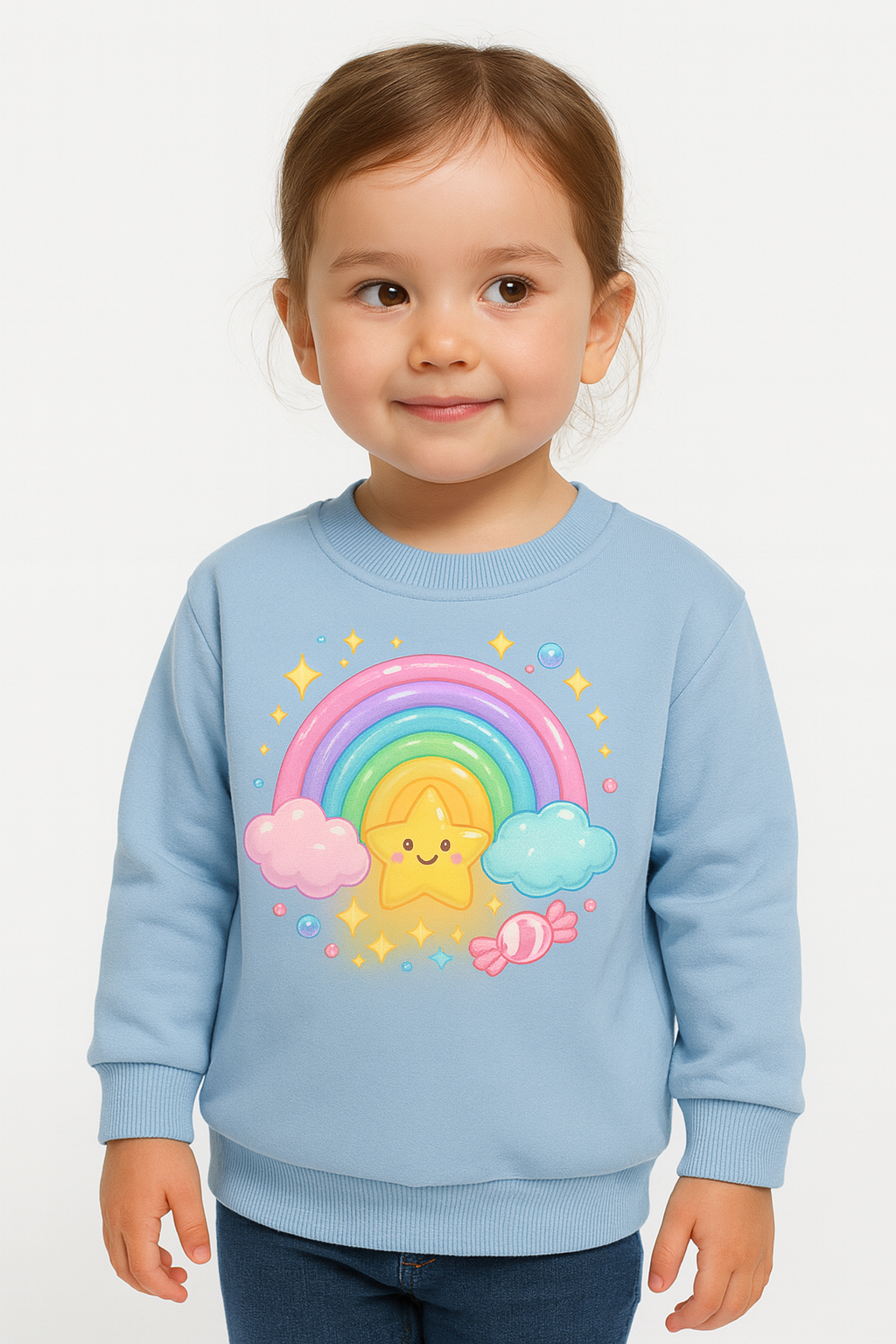soft fleece toddler sweatshirt 2 years sky color