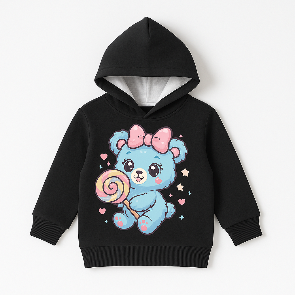 girl kids hoodie 3–4 years winter cotton fleece